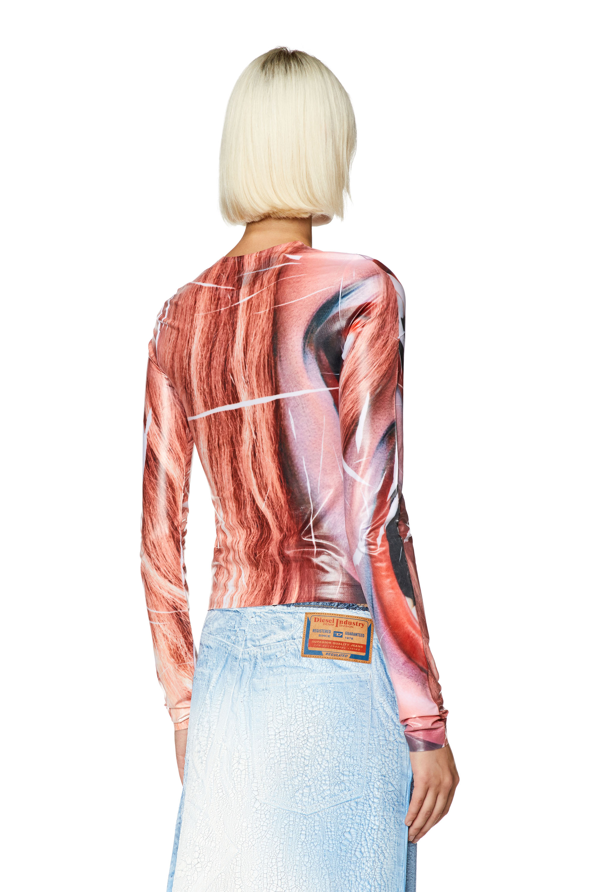 Diesel - T-CLAUZI-M1, Pink/Red - Image 4