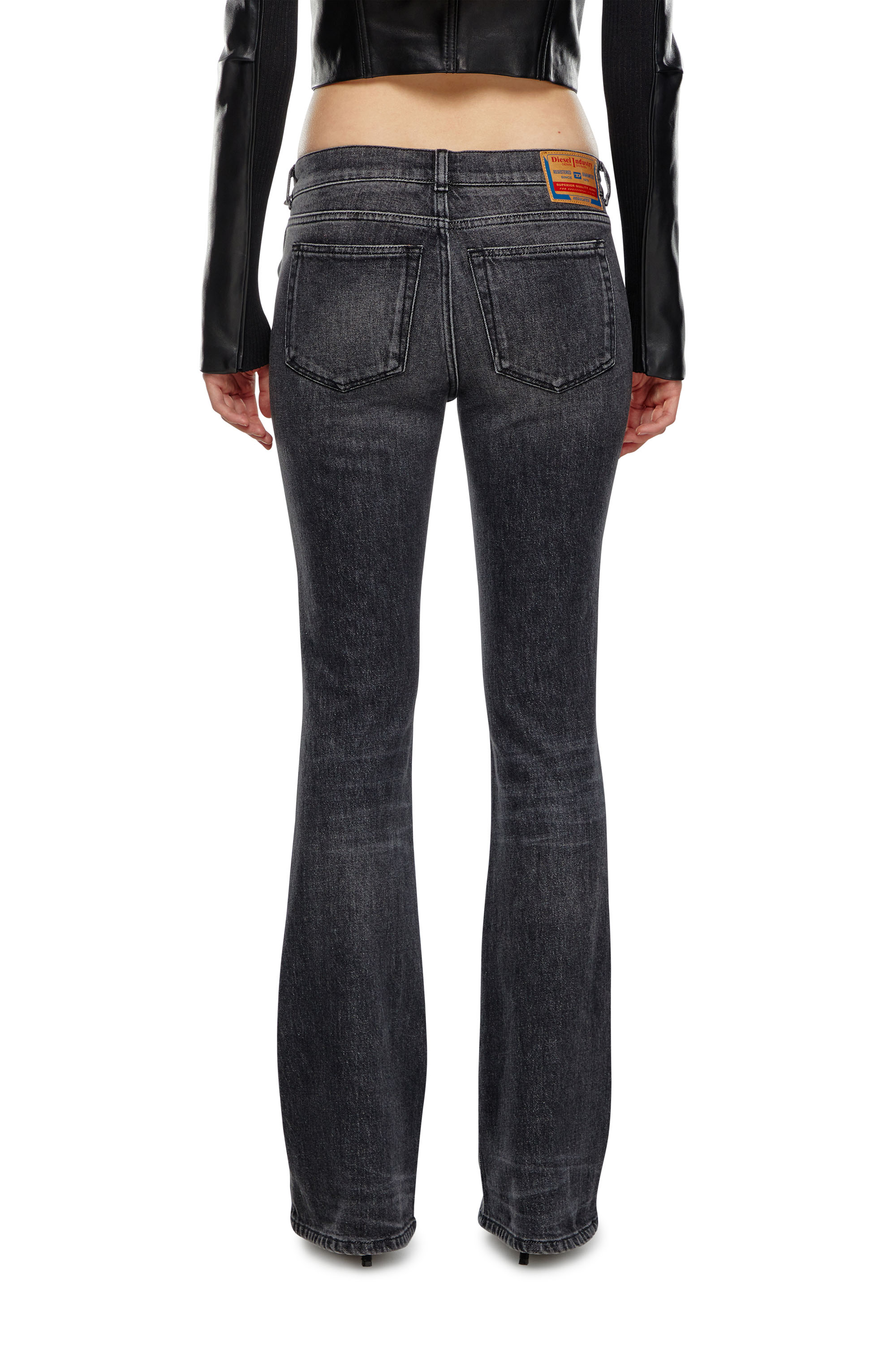 Diesel - 1969 D-Ebbey 0CKAH Bootcut and Flare Jeans, Black/Dark grey - Image 2