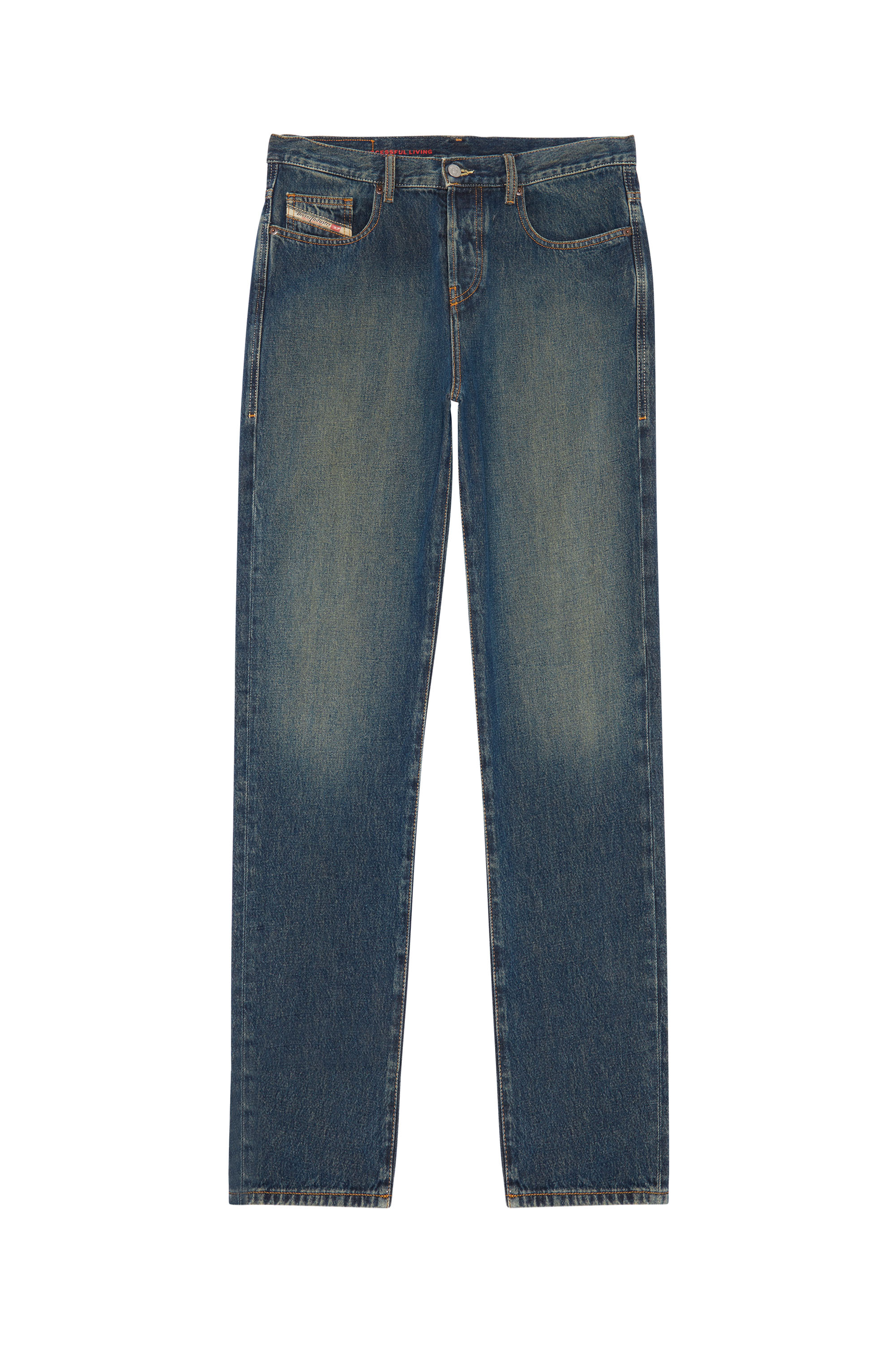Diesel - 2020 D-Viker 09C04 Straight Jeans, Dark Blue - Image 6