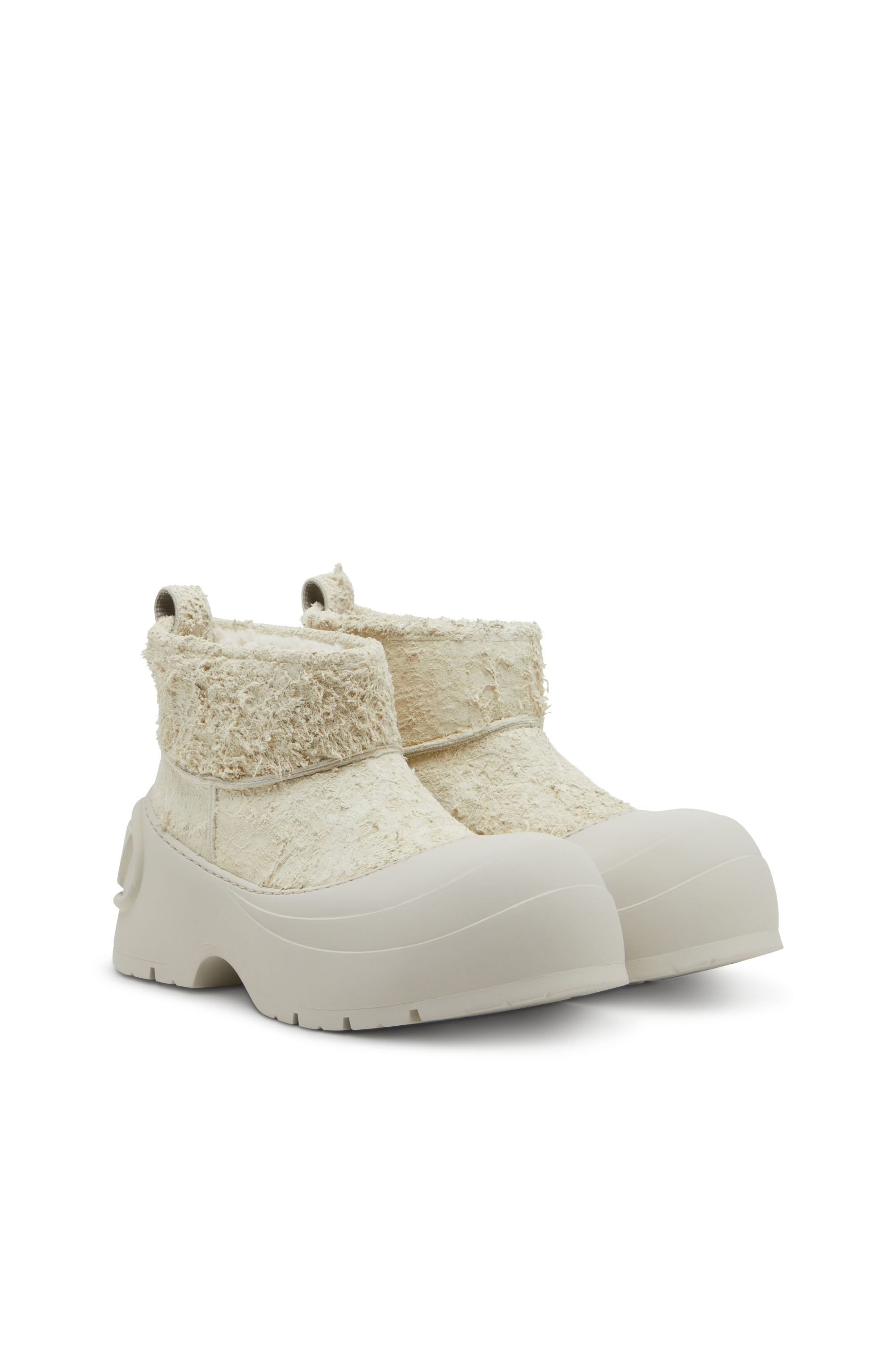 D-DONALD MONTONE, White/Grey Diesel - D-DONALD MONTONE, Man's D-Donald-Chunky ankle boot with lug sole in White/Grey - 2