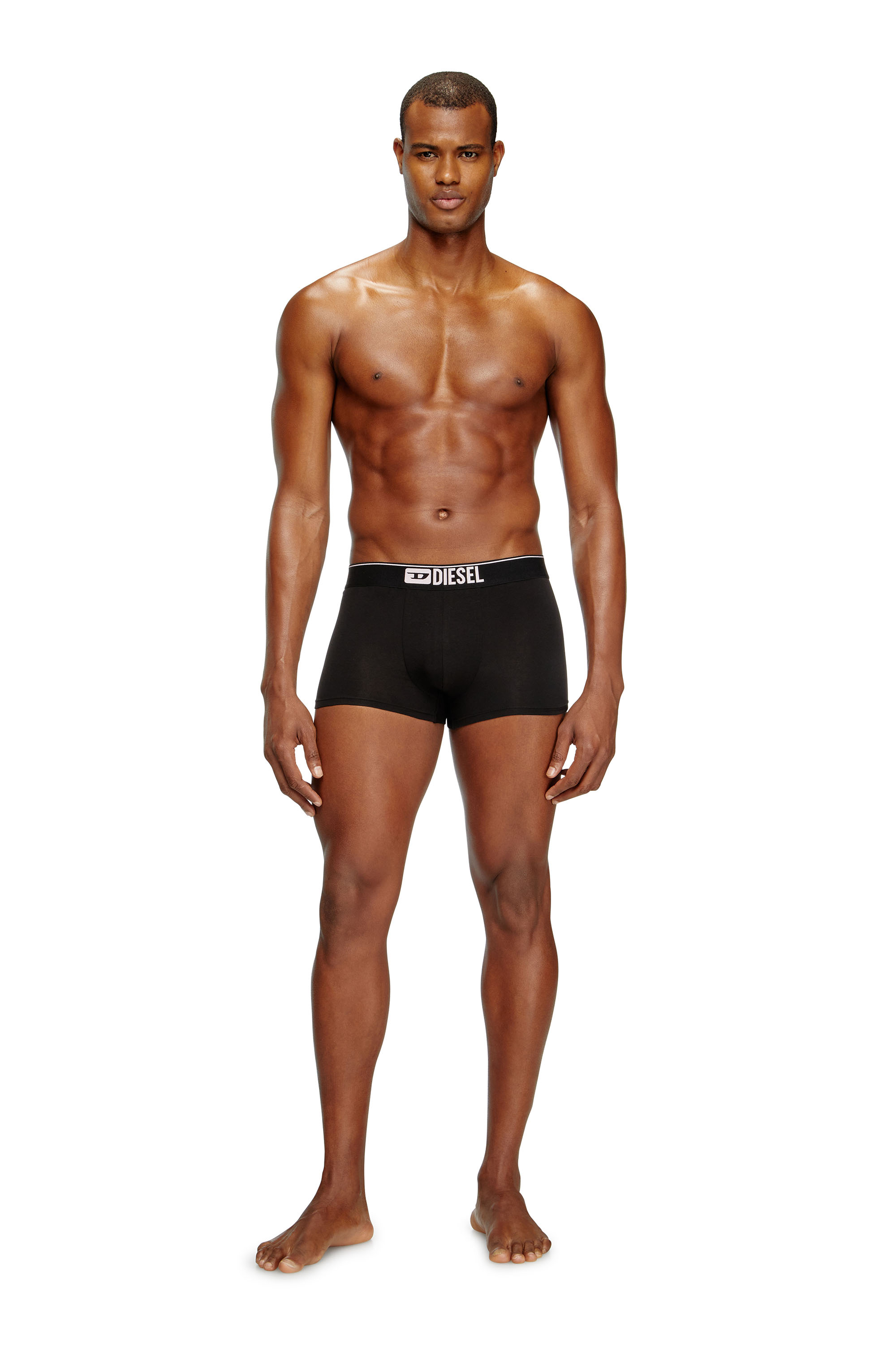 Diesel - UMBX-DAMIENTHREEPACK, Man's Three-pack of plain boxer in Black/Pink - 1
