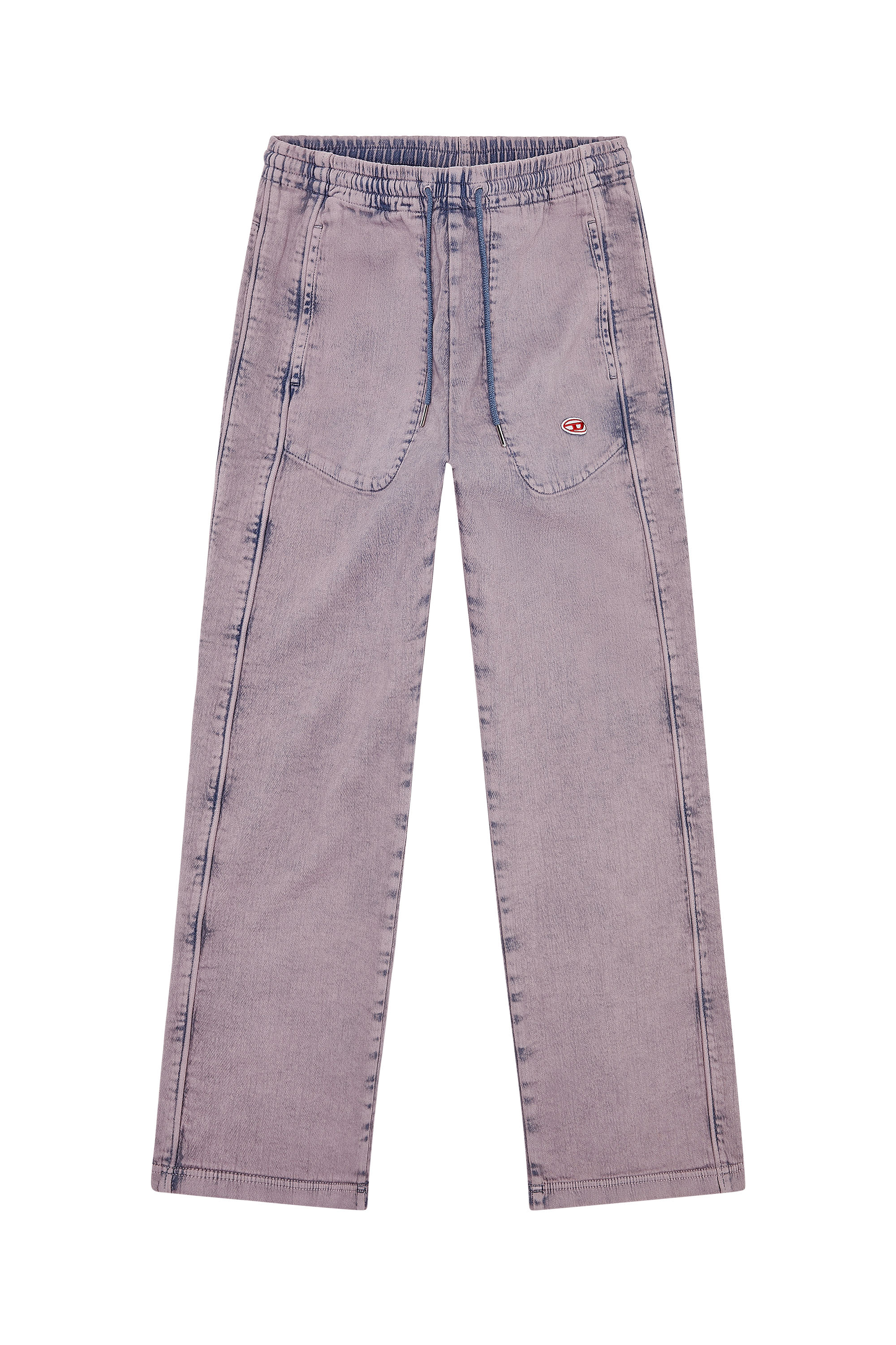 Diesel - Straight D-Martians Track Denim 09H04, Lilac - Image 7