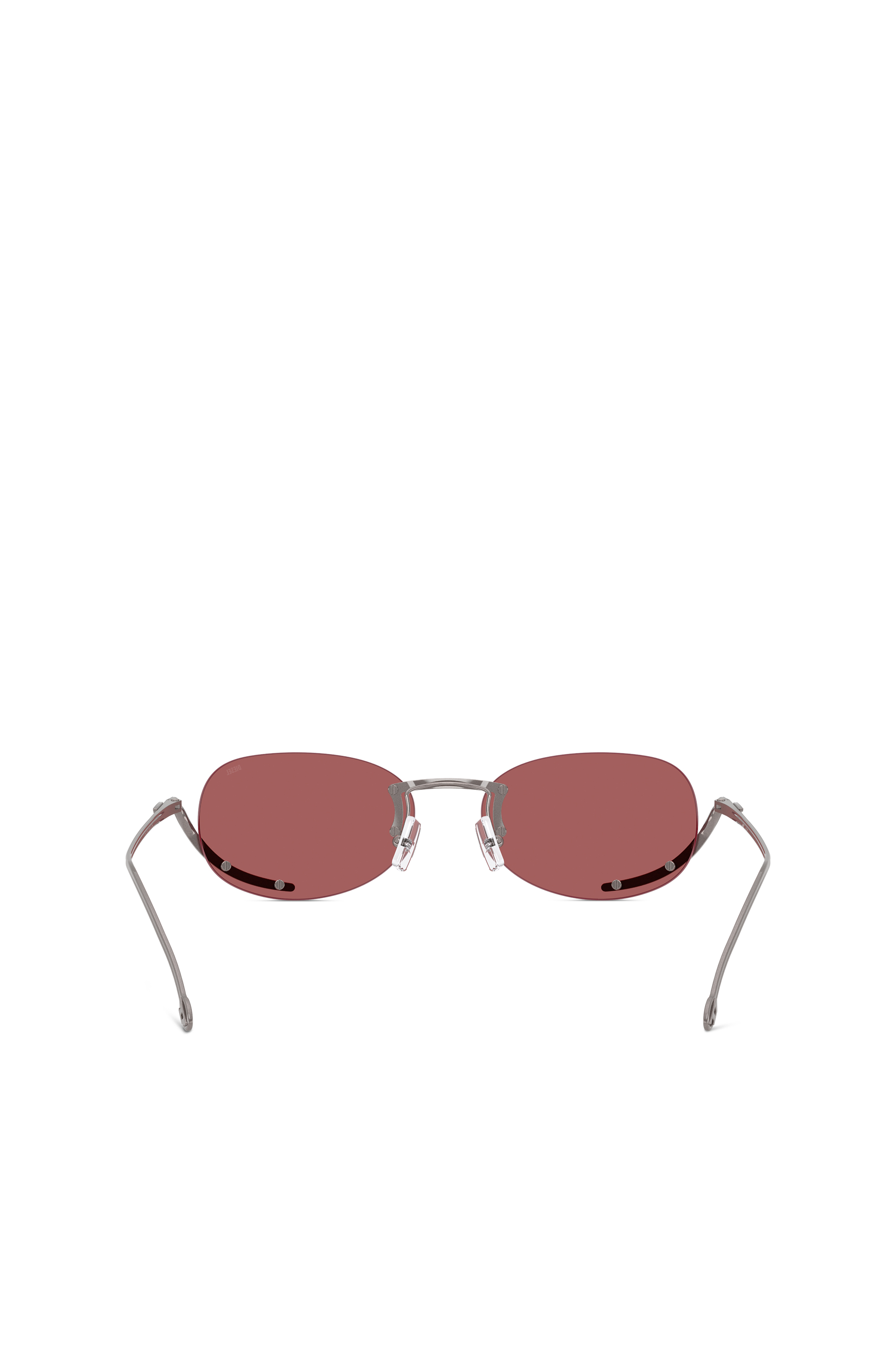 Diesel - 0DL1004, Unisex's Oval sunglasses in Red - 3