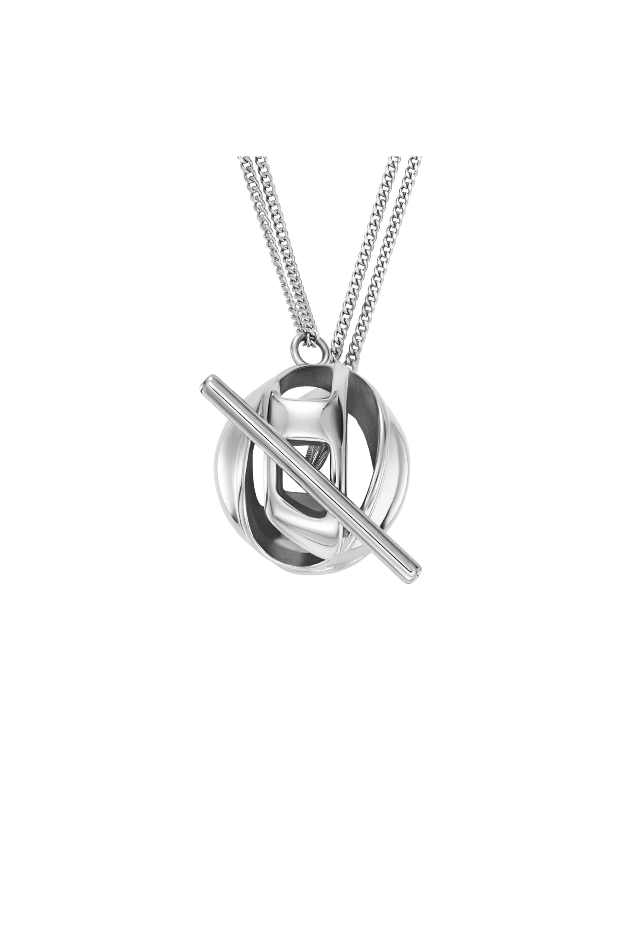 Diesel - DX1716040, Unisex's Stainless Steel Pendant Necklace in Silver - 2