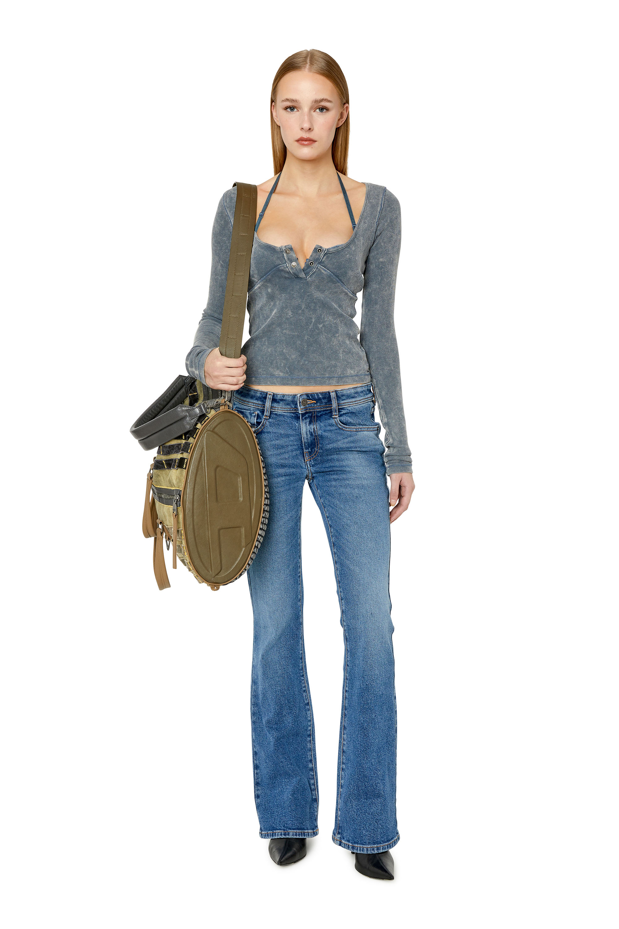 Diesel - 1969 D-Ebbey 0NFAJ Bootcut and Flare Jeans, Medium blue - Image 5