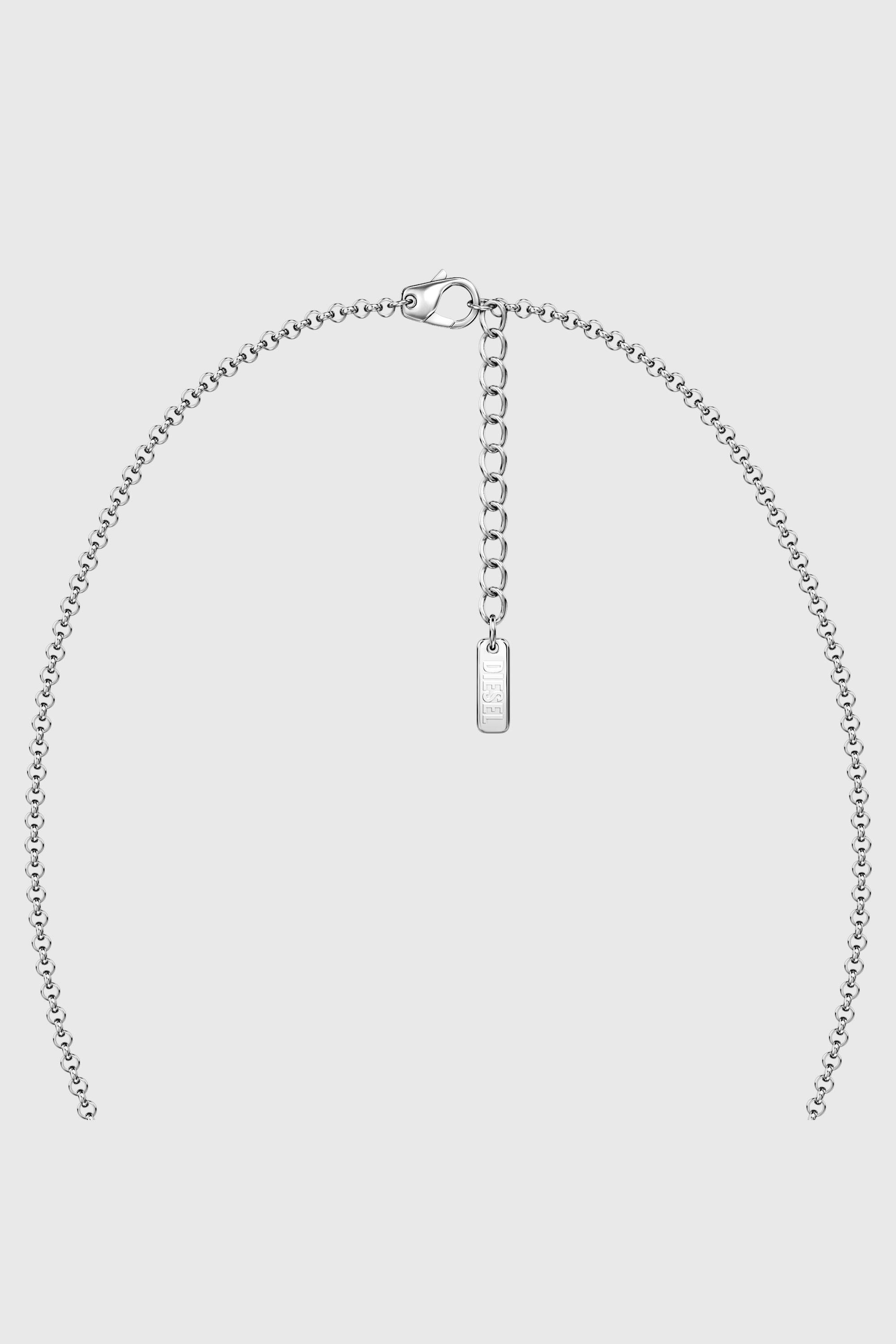 Diesel - DX1727040, Unisex's Stainless Steel Band Necklace in Silver - 3