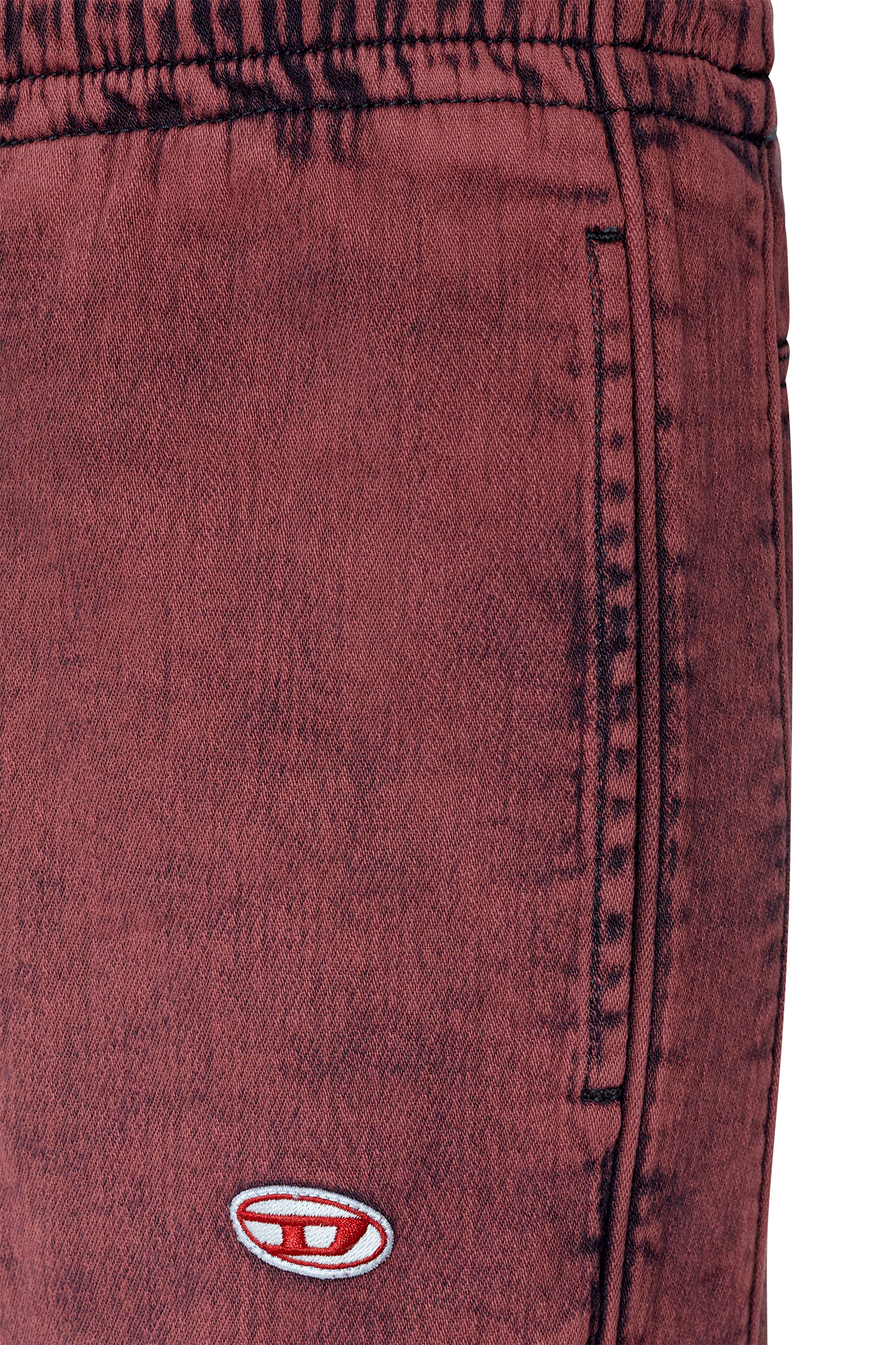 Diesel - D-Martians Track Denim 09E32 Straight, Red - Image 3