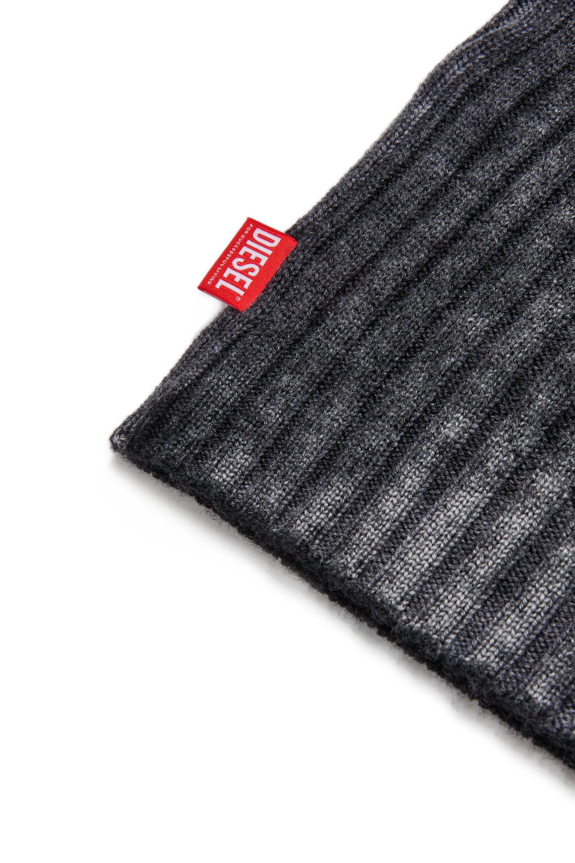 Diesel - DMARTISTA, Woman's Wool dress with nylon patches in Black - 4