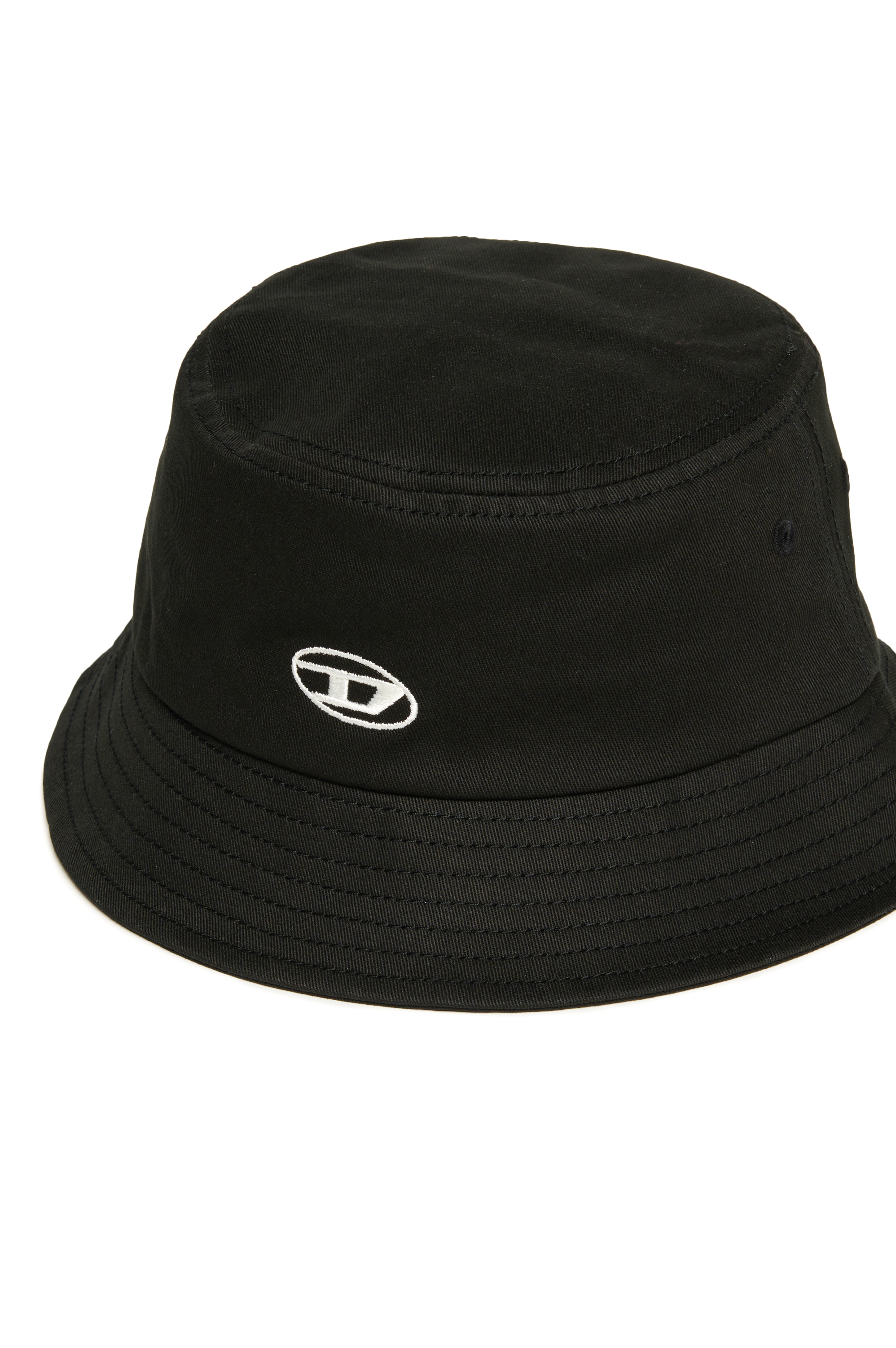 Diesel - FIRCUS, Unisex's Bucket hat with Oval D embroidery in Black - 3