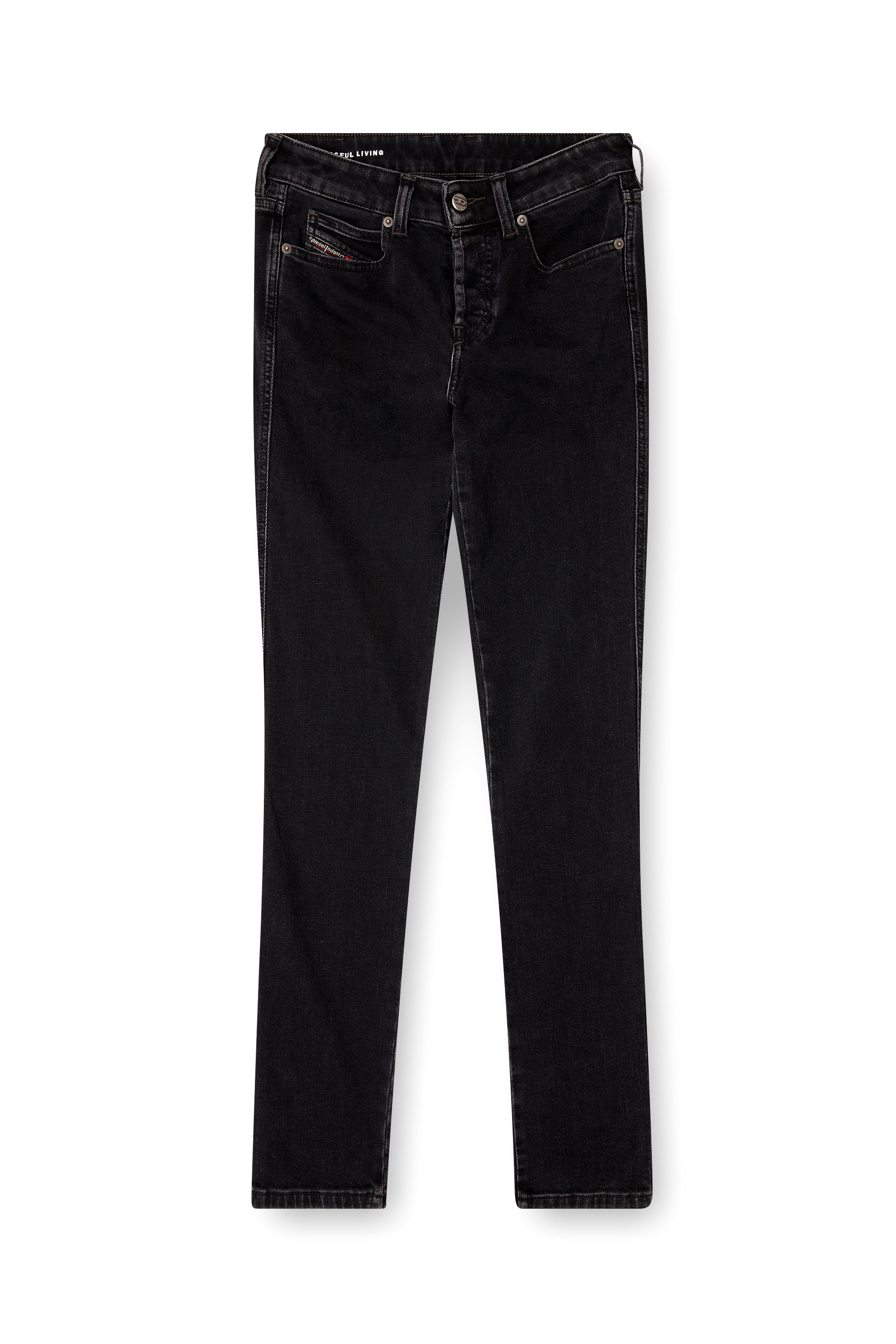 Slim Jeans 1992 D-Jiann 09M69, Black/Dark grey Diesel - Woman's Slim Jeans 1992 D-Jiann 09M69, Black/Dark grey - 2