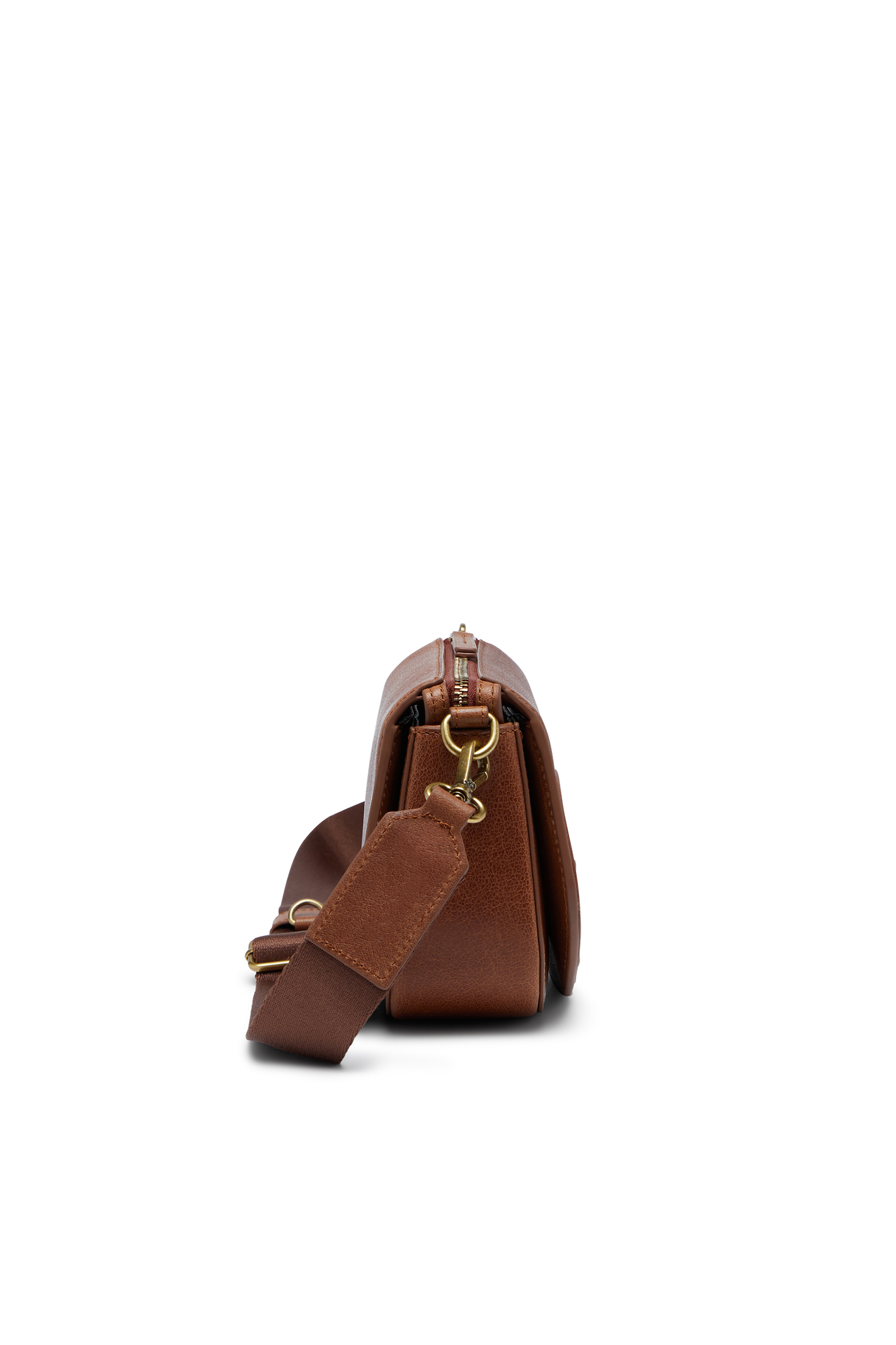 Diesel - 1DR CAMERA BAG, Unisex's 1DR-Camera bag in pull-up leather in Brown - 4