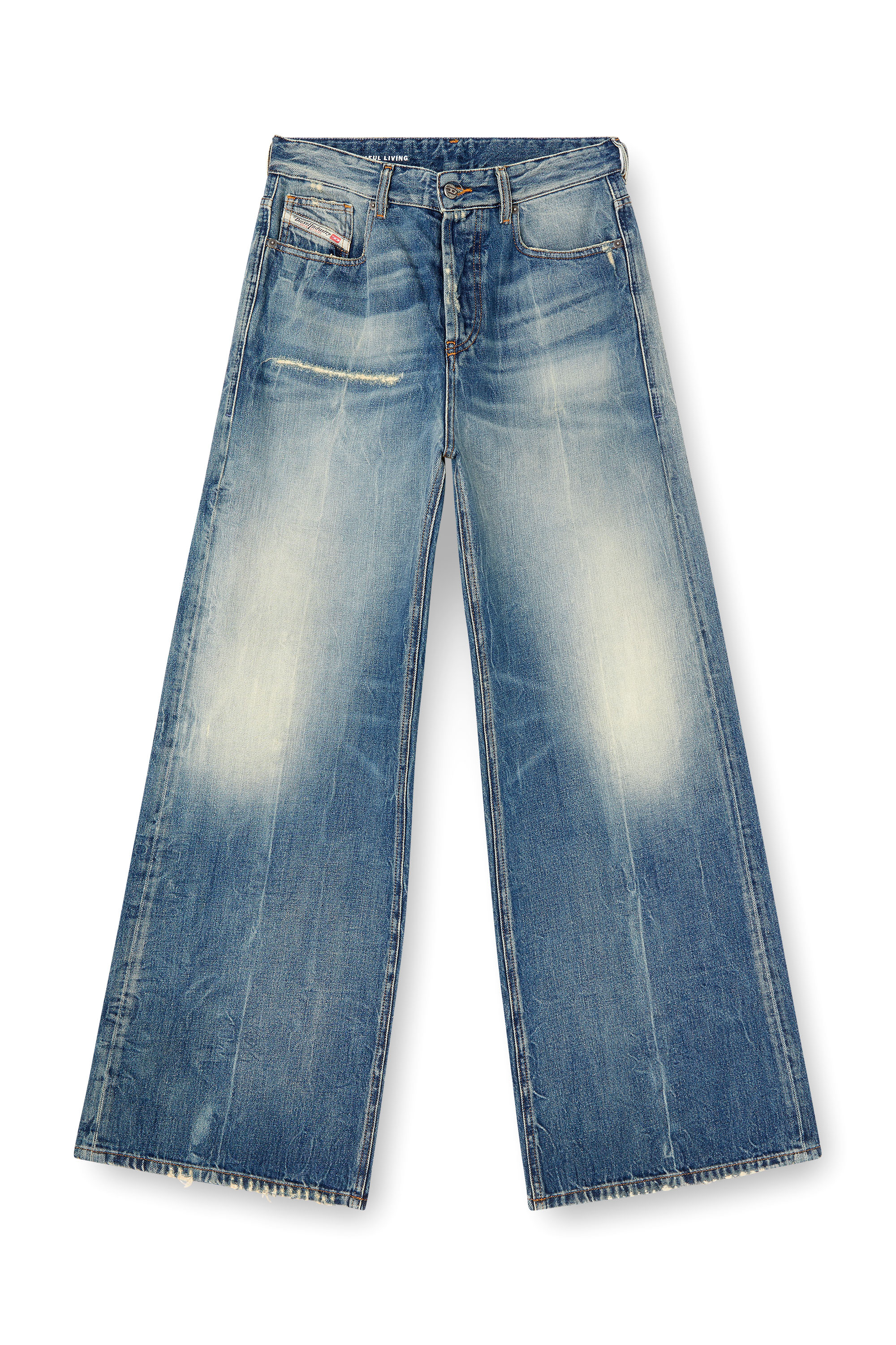 Diesel - Woman's Relaxed Jeans 1996 D-Sire 09L47, Medium blue - 2