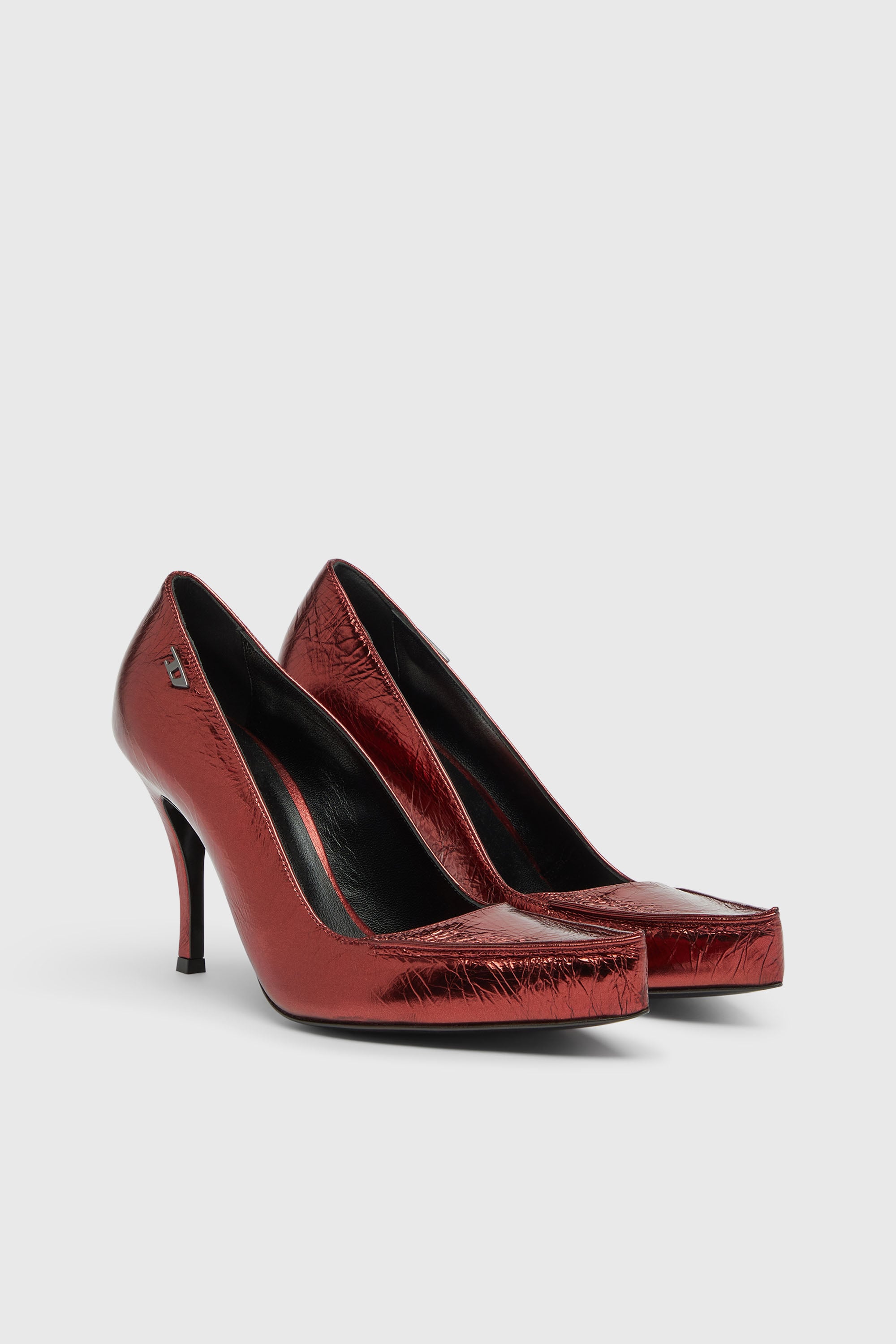 Diesel - D-LUCETTE-90-PUMP D, Woman's D-Lucette-Pumps in mirror leather in null - 2
