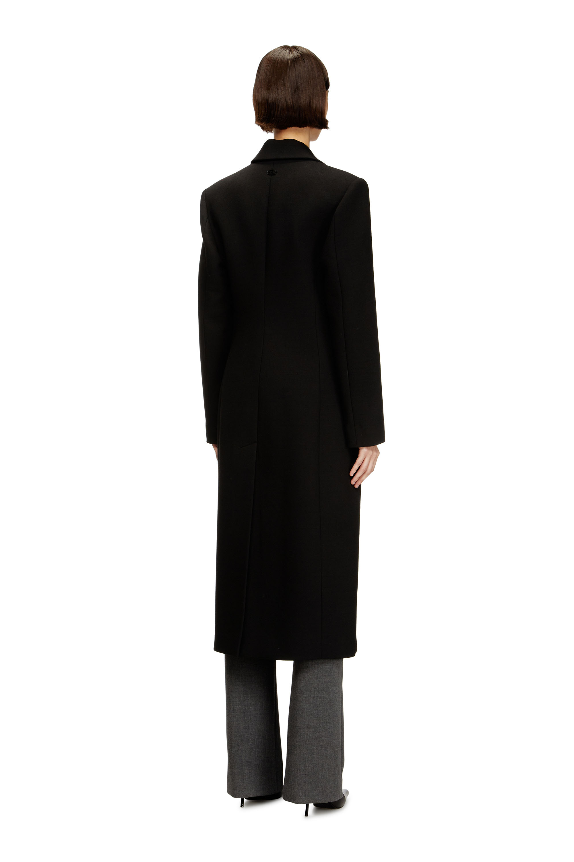G-ALLAN, Black Diesel - G-ALLAN, Woman's Long hourglass coat in Black - 4