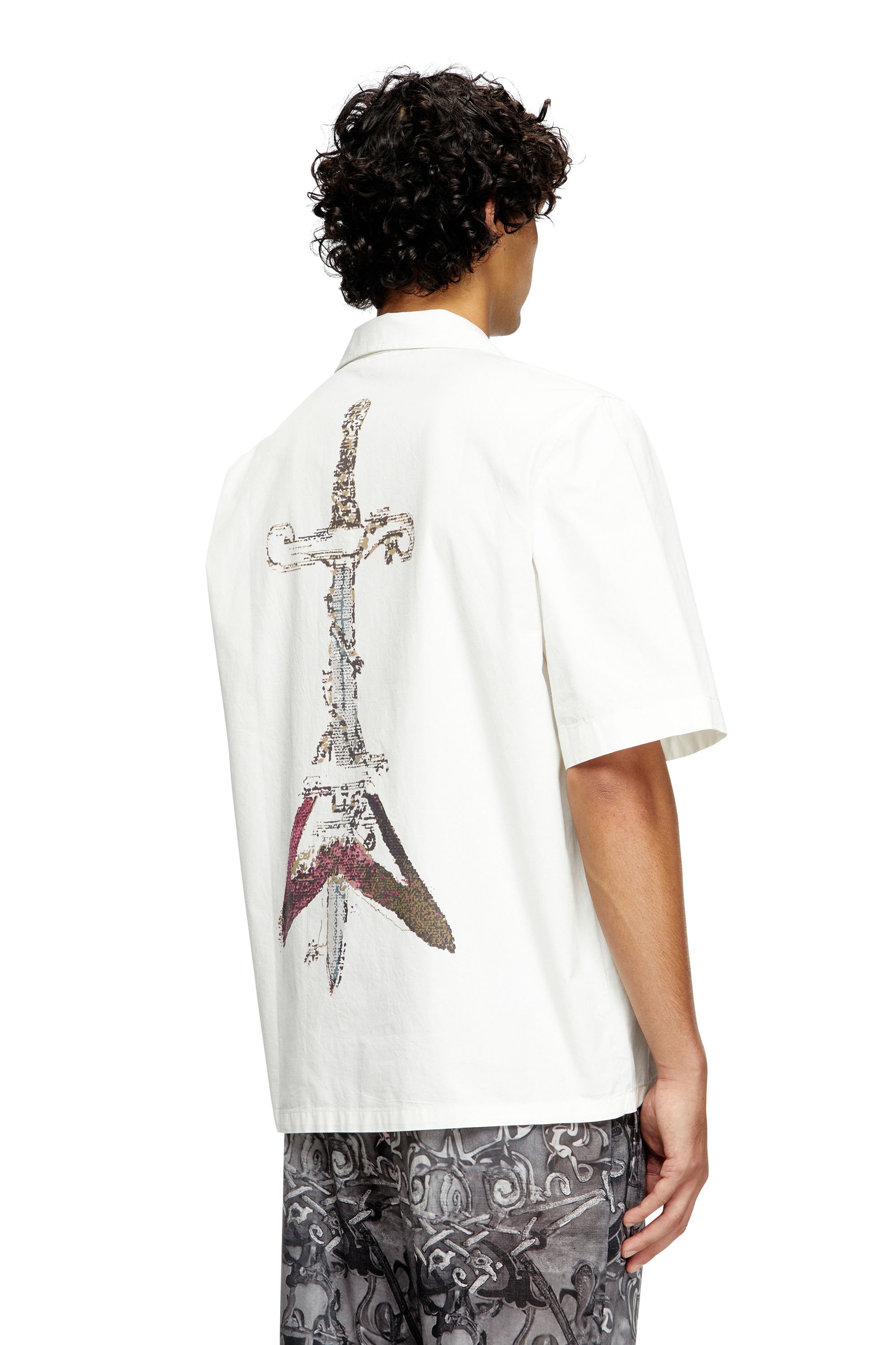 Diesel - S-BRACK-A-HGBS, Man's Shirt with sword print in null - 4