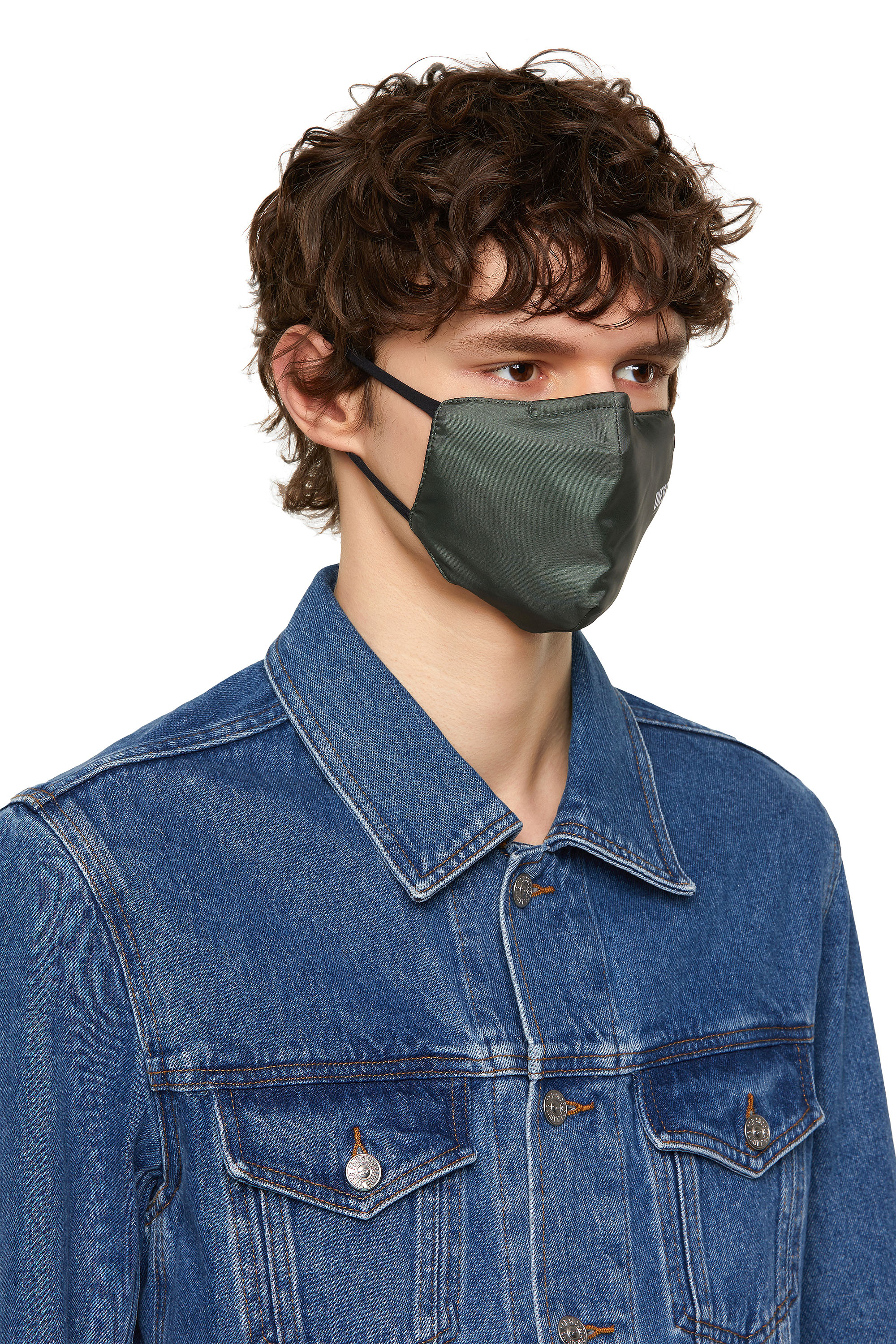 Diesel - FACEMASK-PLAIN-SS21, Military Green - Image 2