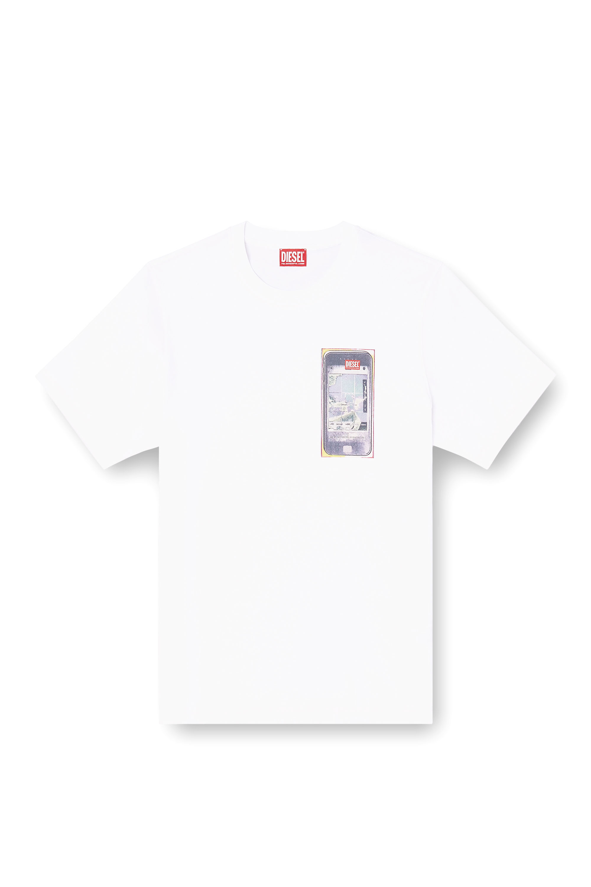 Diesel - T-ADJUST-V1, Man's Regular cotton T-shirt with digital print in null - 3