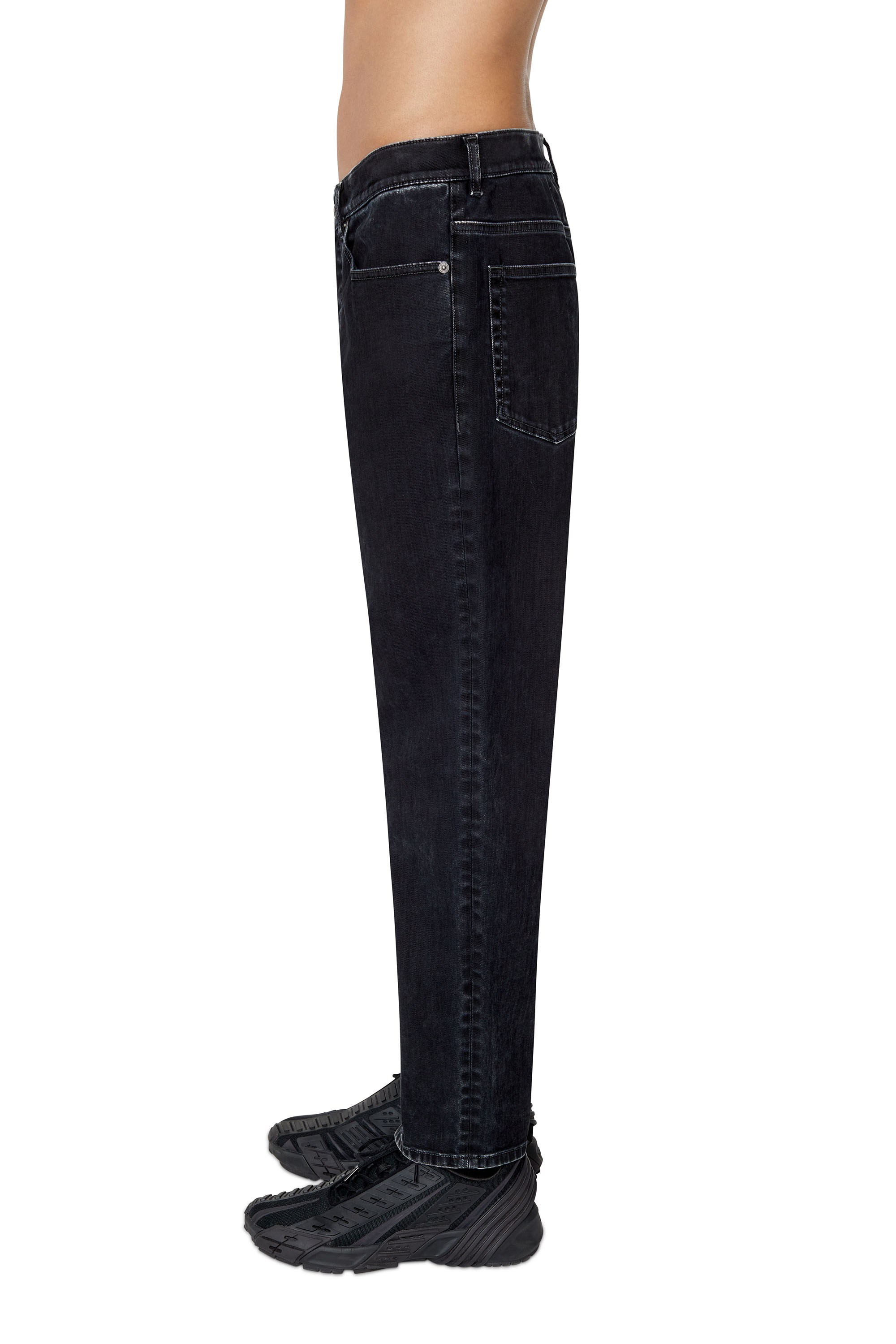 Diesel - 2005 D-Fining 0IHAO Tapered Jeans, Black/Dark grey - Image 5