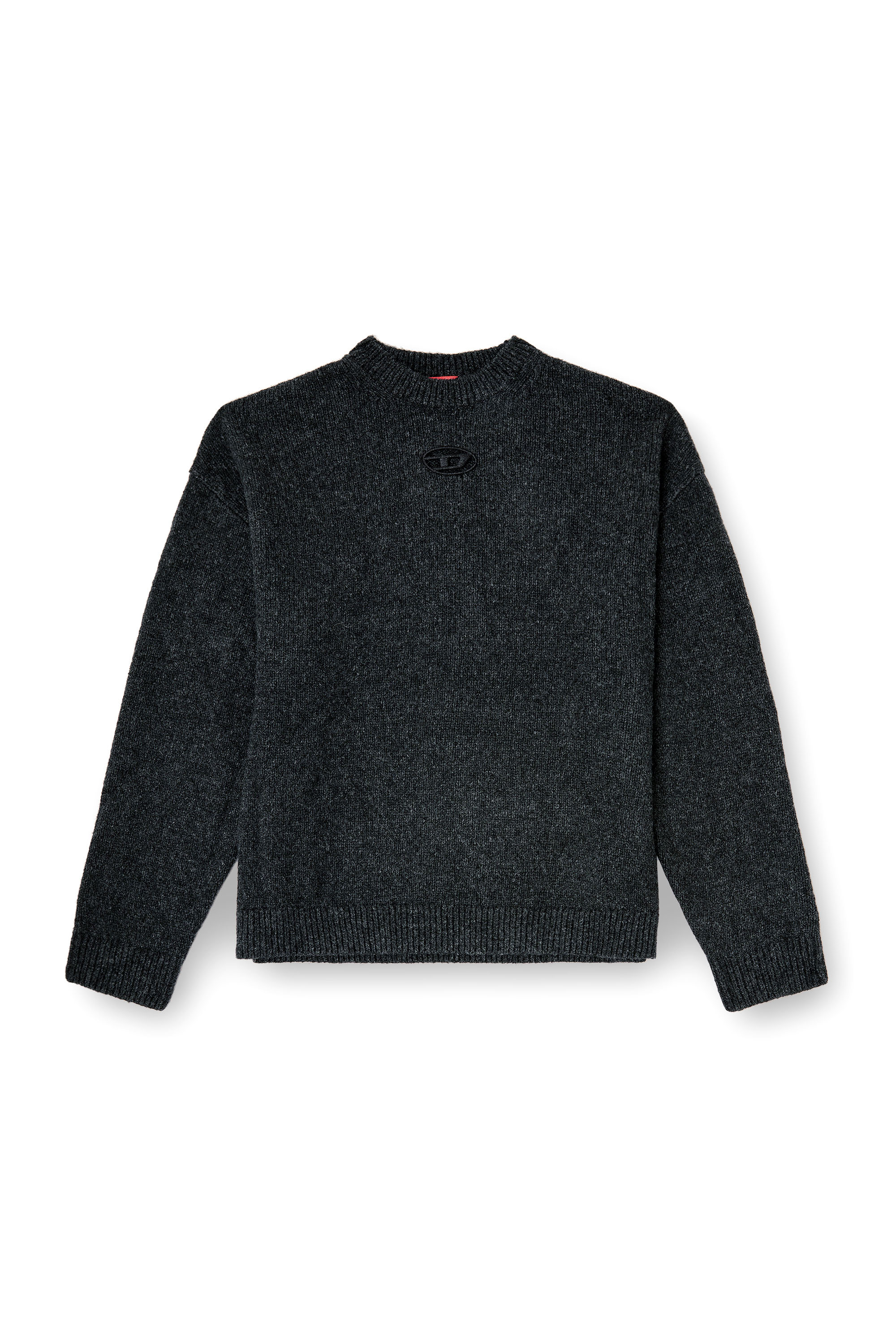 Diesel - K-AREESO, Man's Jumper in wool and alpaca blend in Black - 3