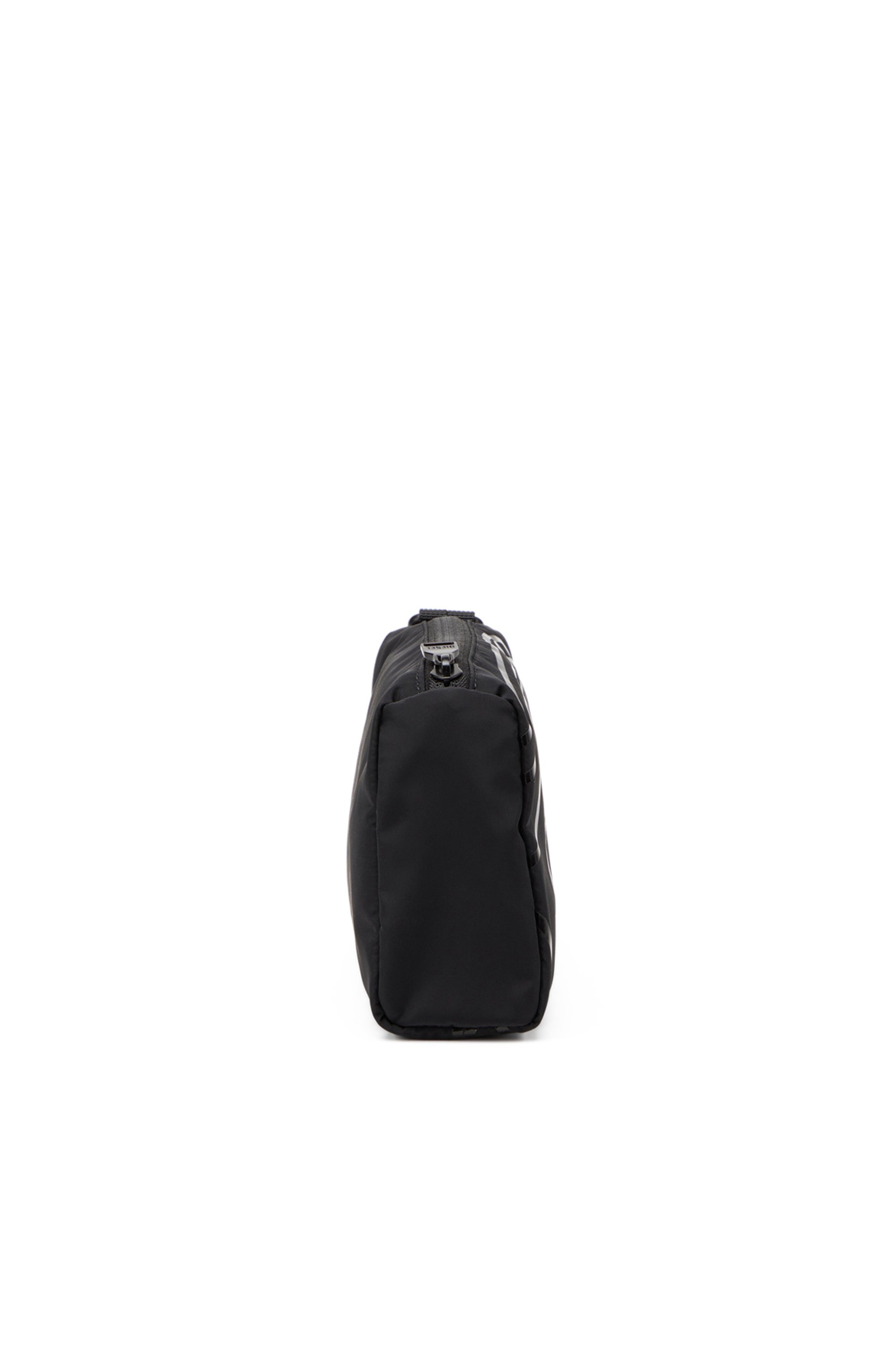 Diesel - DRAPE POUCH, Man's Nylon pouch with Oval D print in Black - 3