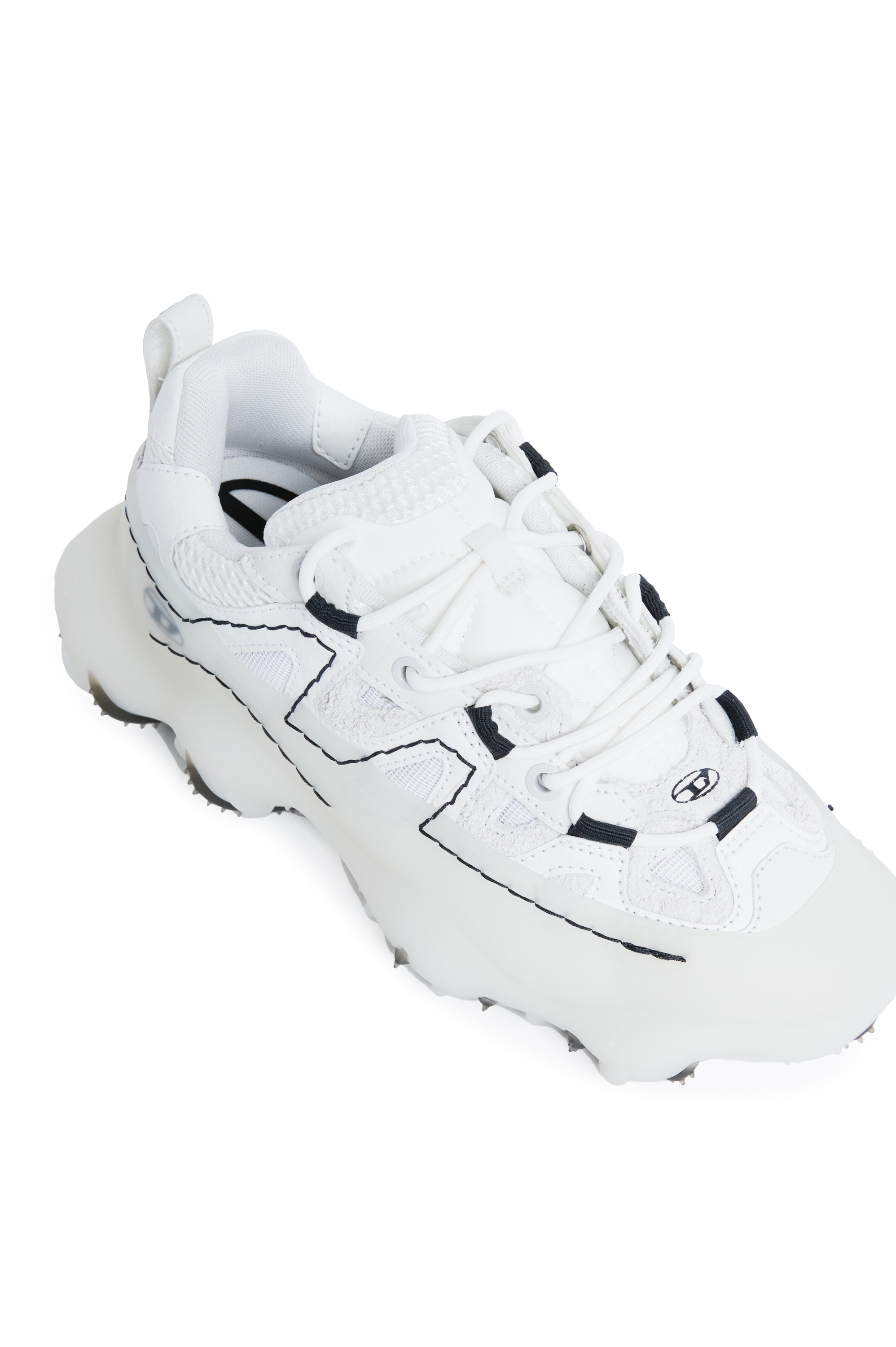 Diesel - S-PROTOTYPE P1, Unisex's Sneakers in mesh, leather and ripstop in White - 4