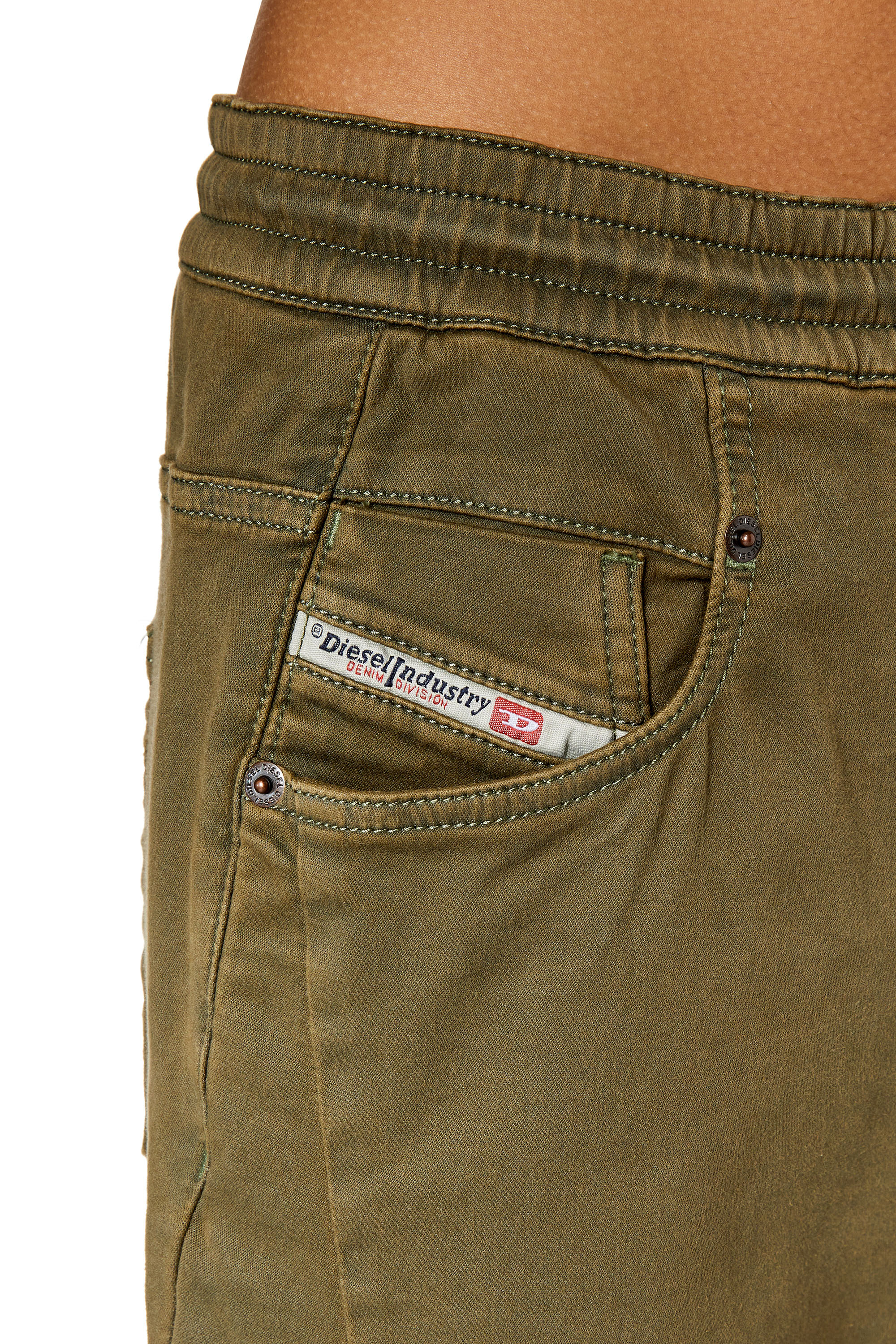 Diesel - Boyfriend 2041 D-Fayza Joggjeans&reg; 068DY, Woman's Boyfriend 2041 D-Fayza Joggjeans&reg; in Military Green - 5