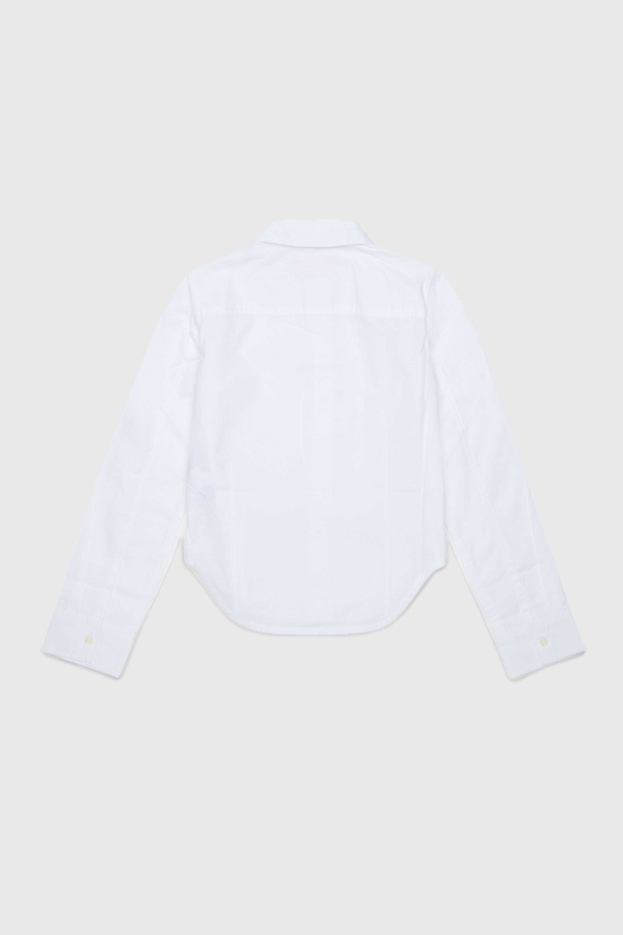 Diesel - CLAIRE, Woman's Cotton shirt with Oval D collar in White - 2