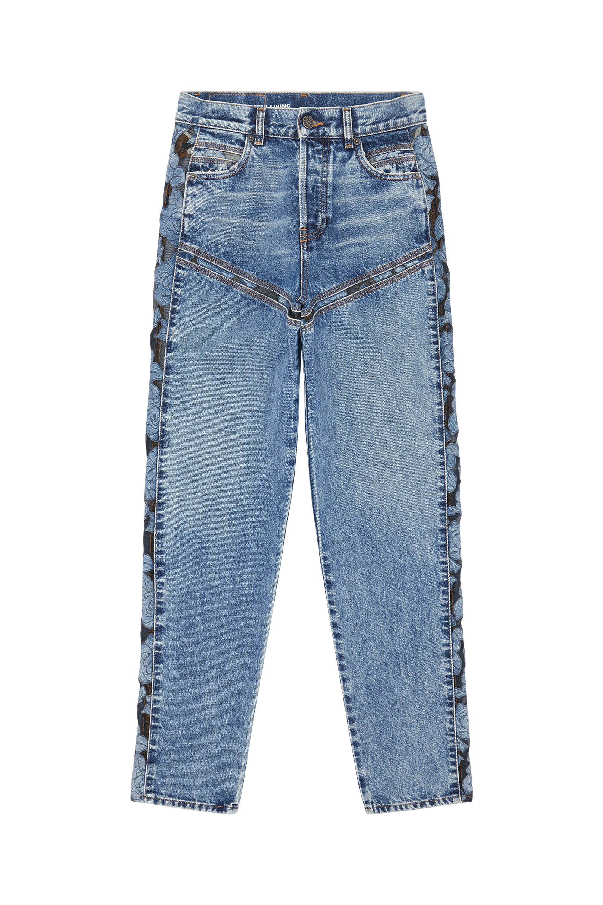 Diesel - D-Pilut 007J3 Straight Jeans, Medium blue - Image 3
