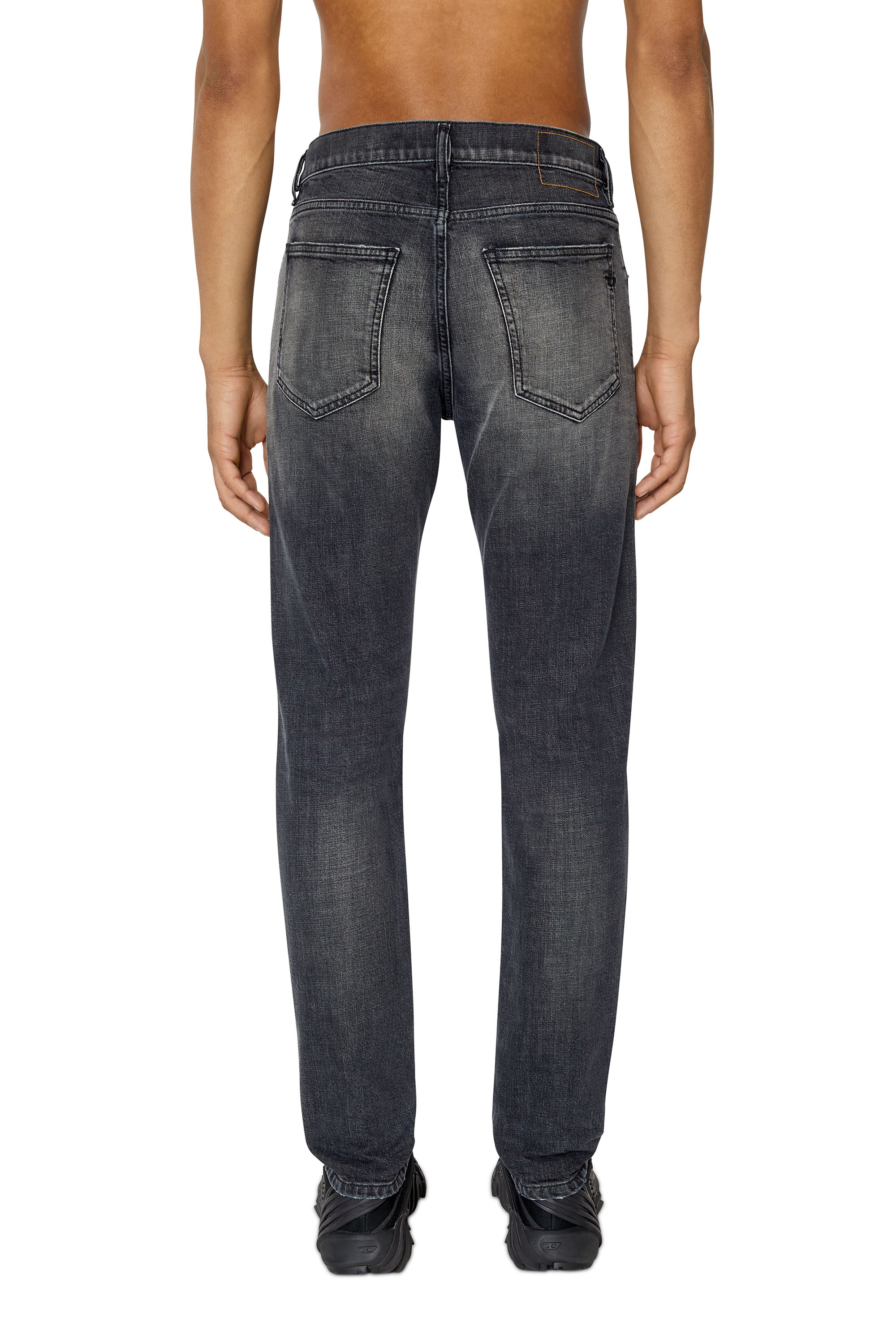 Diesel - 2019 D-Strukt 09F07 Slim Jeans, Black/Dark grey - Image 3