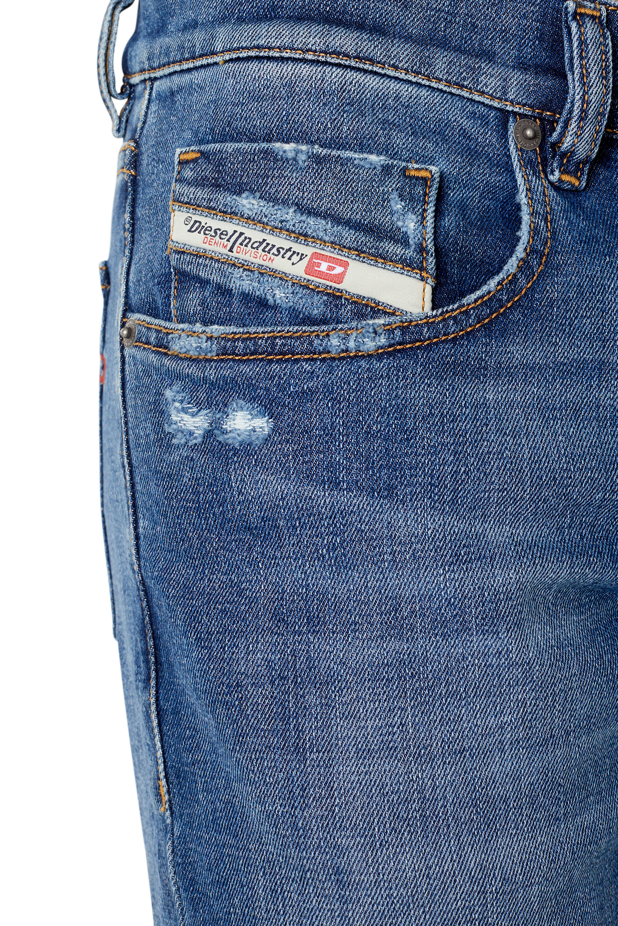 Diesel - 2019 D-STRUKT 09E44 Slim Jeans, Medium blue - Image 4