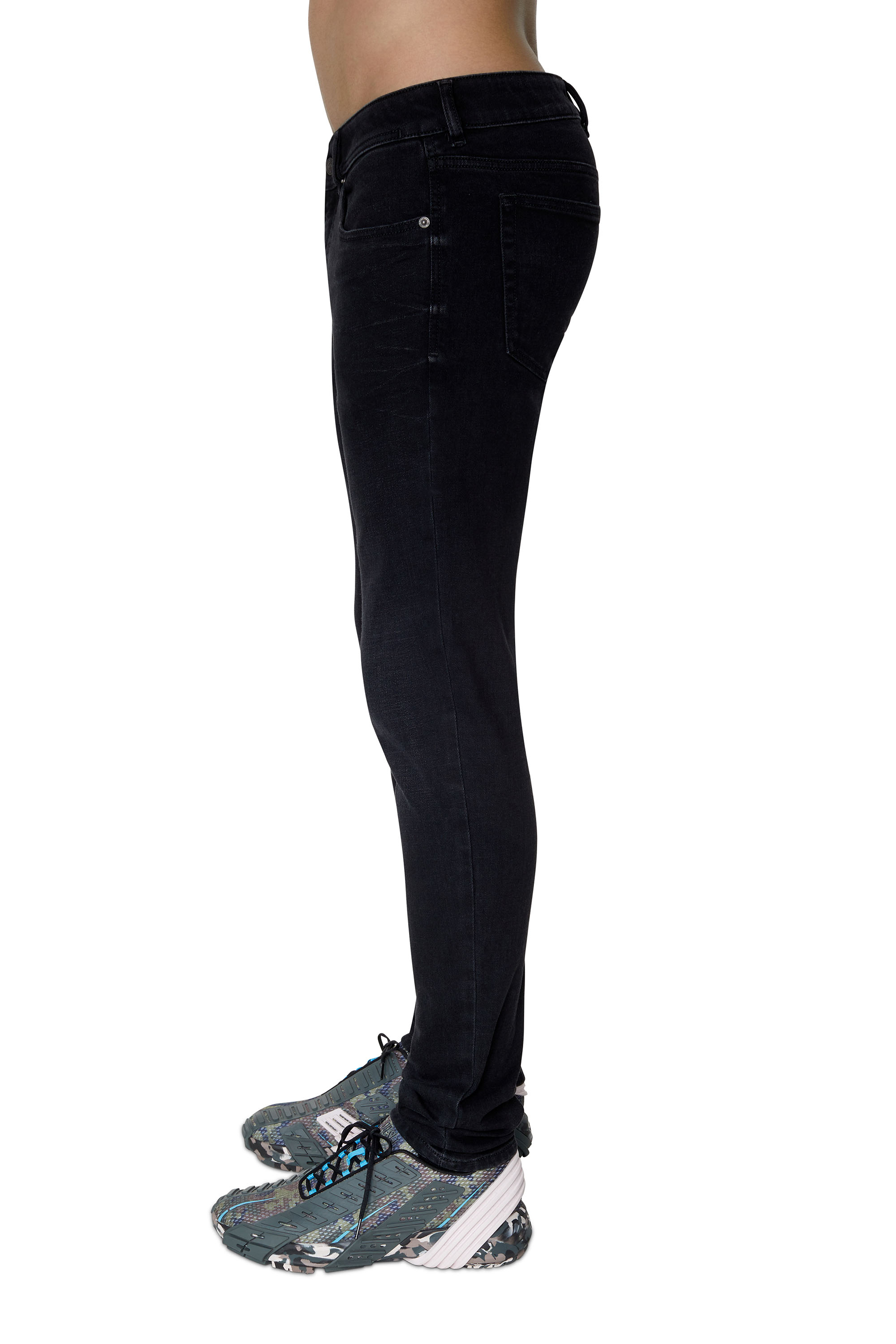 Diesel - 1979 Sleenker 09D41 Skinny Jeans, Black/Dark grey - Image 4