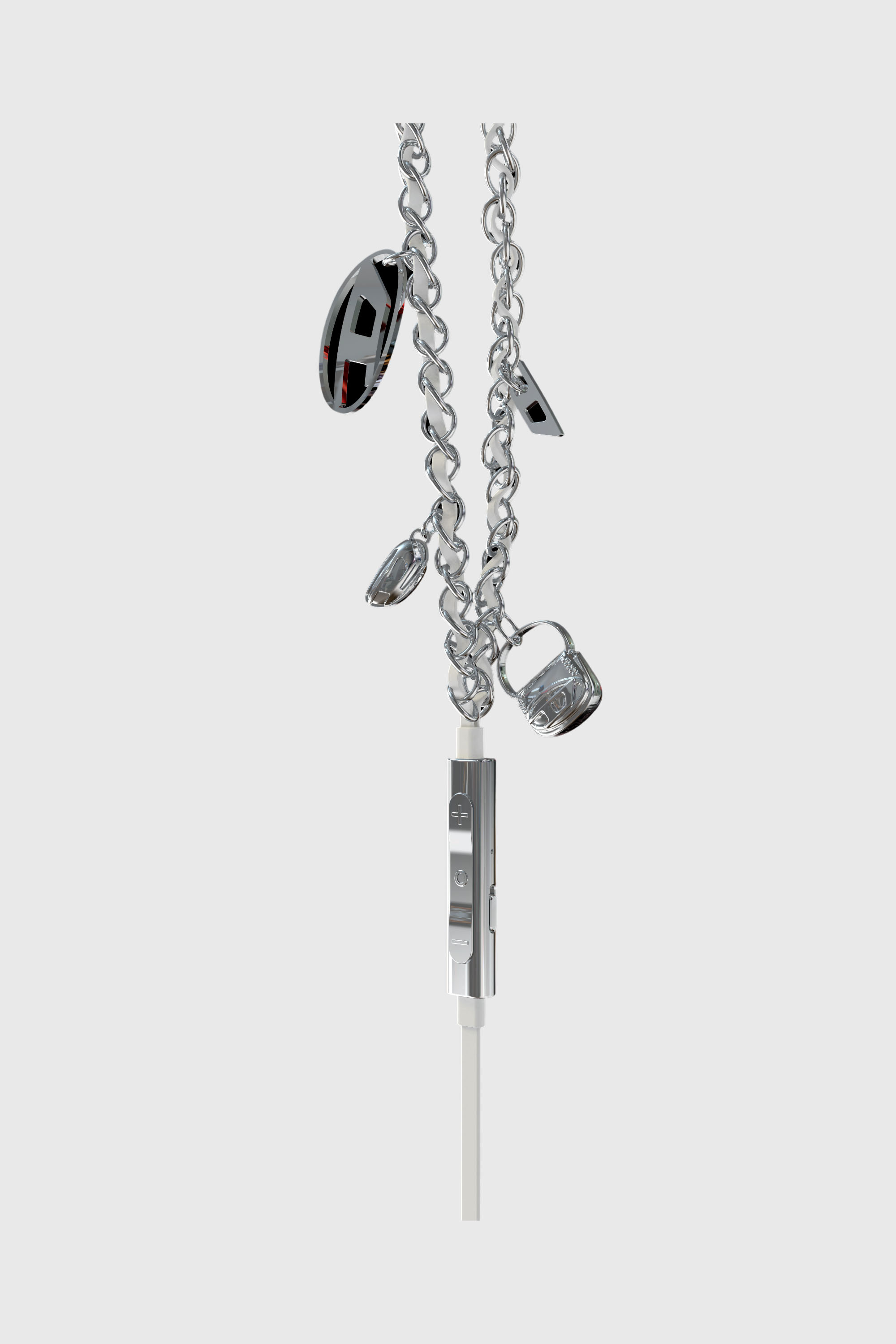 Diesel - 60458  WIRED EARBUDS WIRED EARBUDS, Unisex's Wired Earbuds and charms in Silver - 2