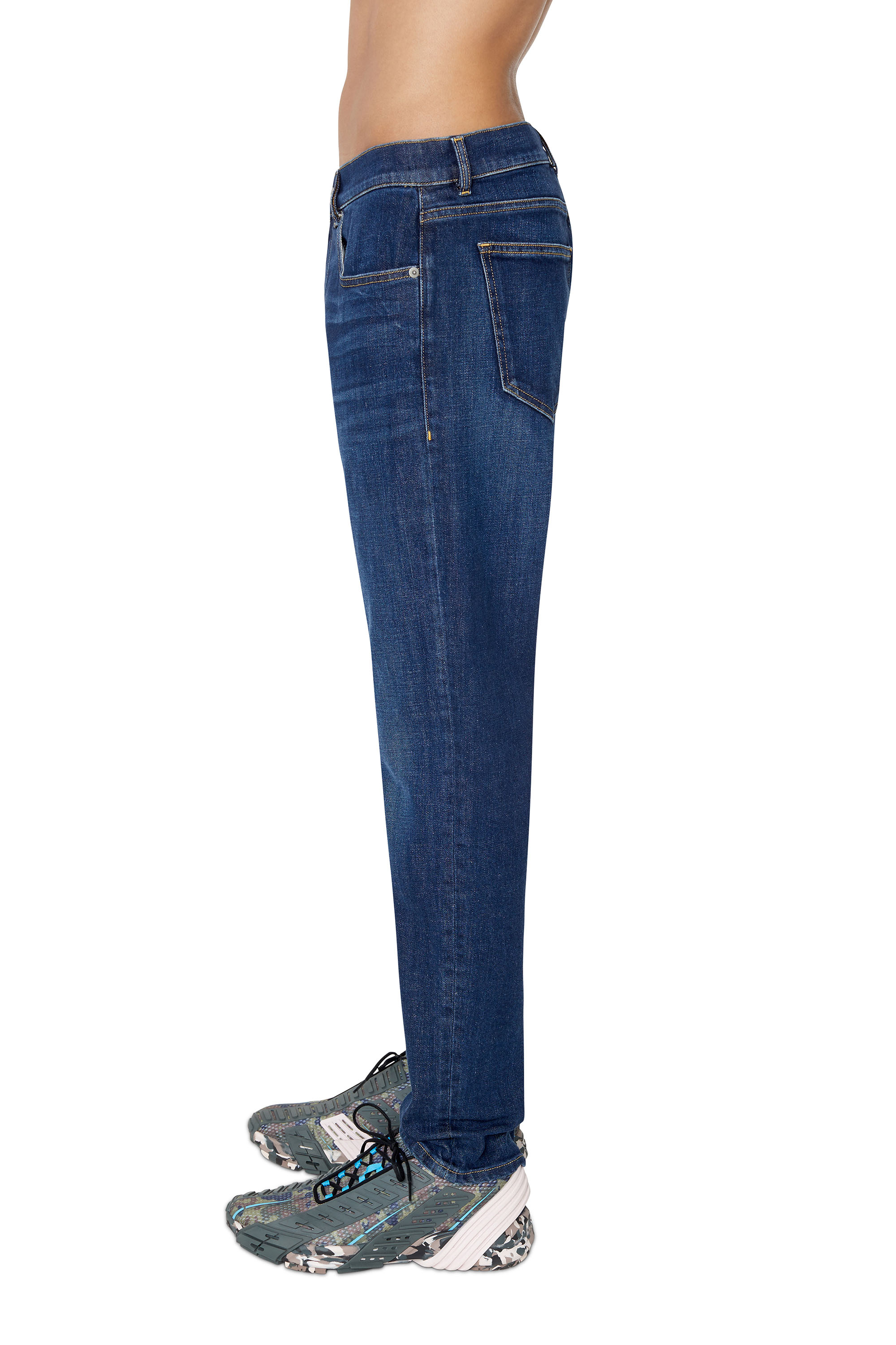 Diesel - 2019 D-Strukt 09B90 Slim Jeans, Dark Blue - Image 5