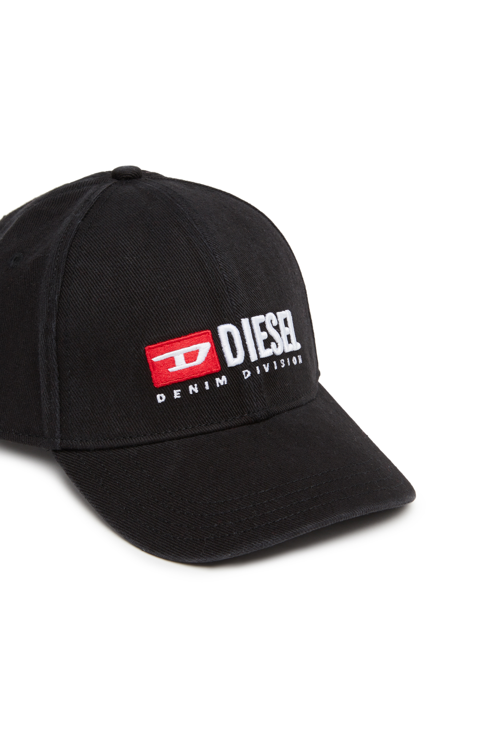 CORRY-DIV-WASH, Black Diesel - CORRY-DIV-WASH, Man's Baseball cap with logo embroidery in Black - 3