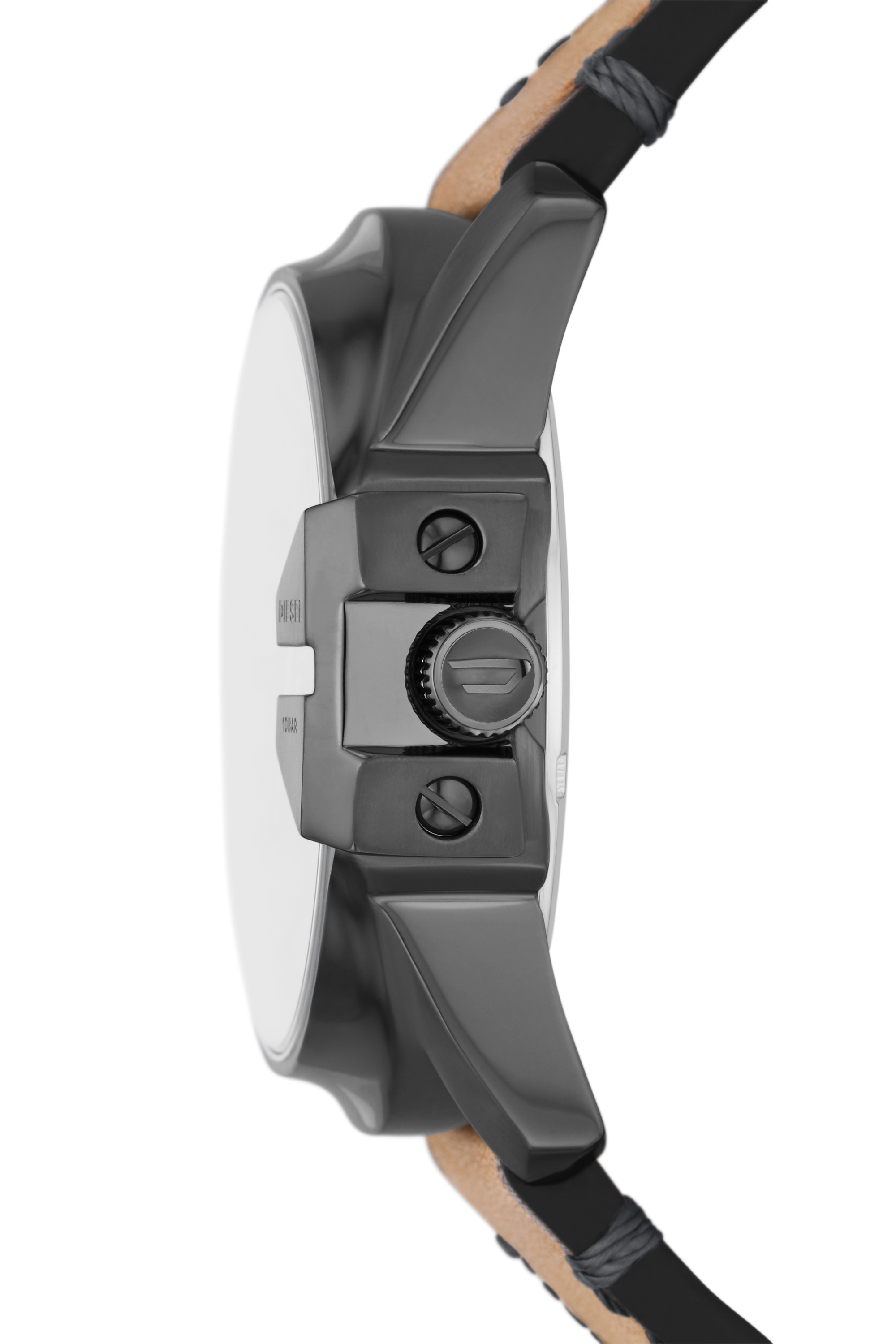 Diesel - DZ1964, Man's Master Chief three-hand brown leather watch in Brown - 3