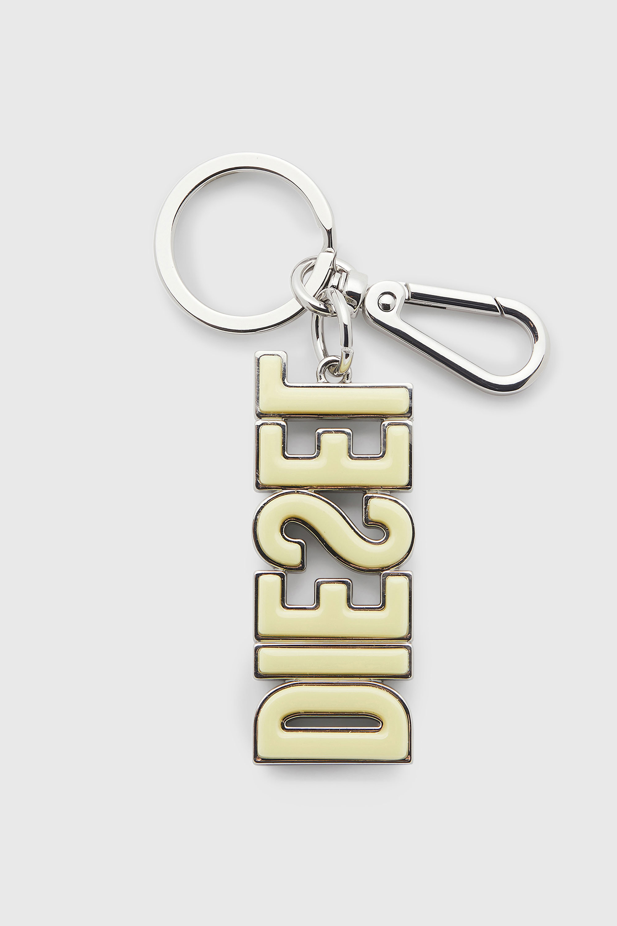 Diesel - DSL 3D KEY RING, Man's Metal and resin DIESEL keyring in Black/Yellow - 2