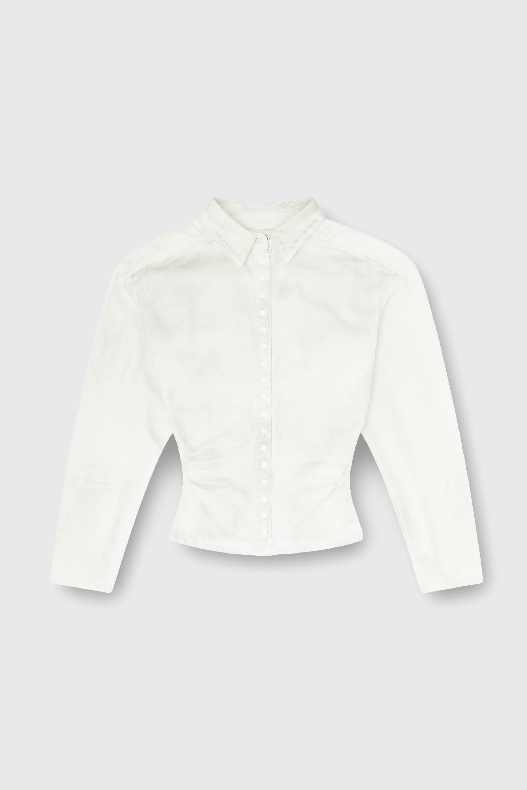 Diesel - DE-PLAZY-FSJ1, Woman's Fitted shirt in denim in White - 2