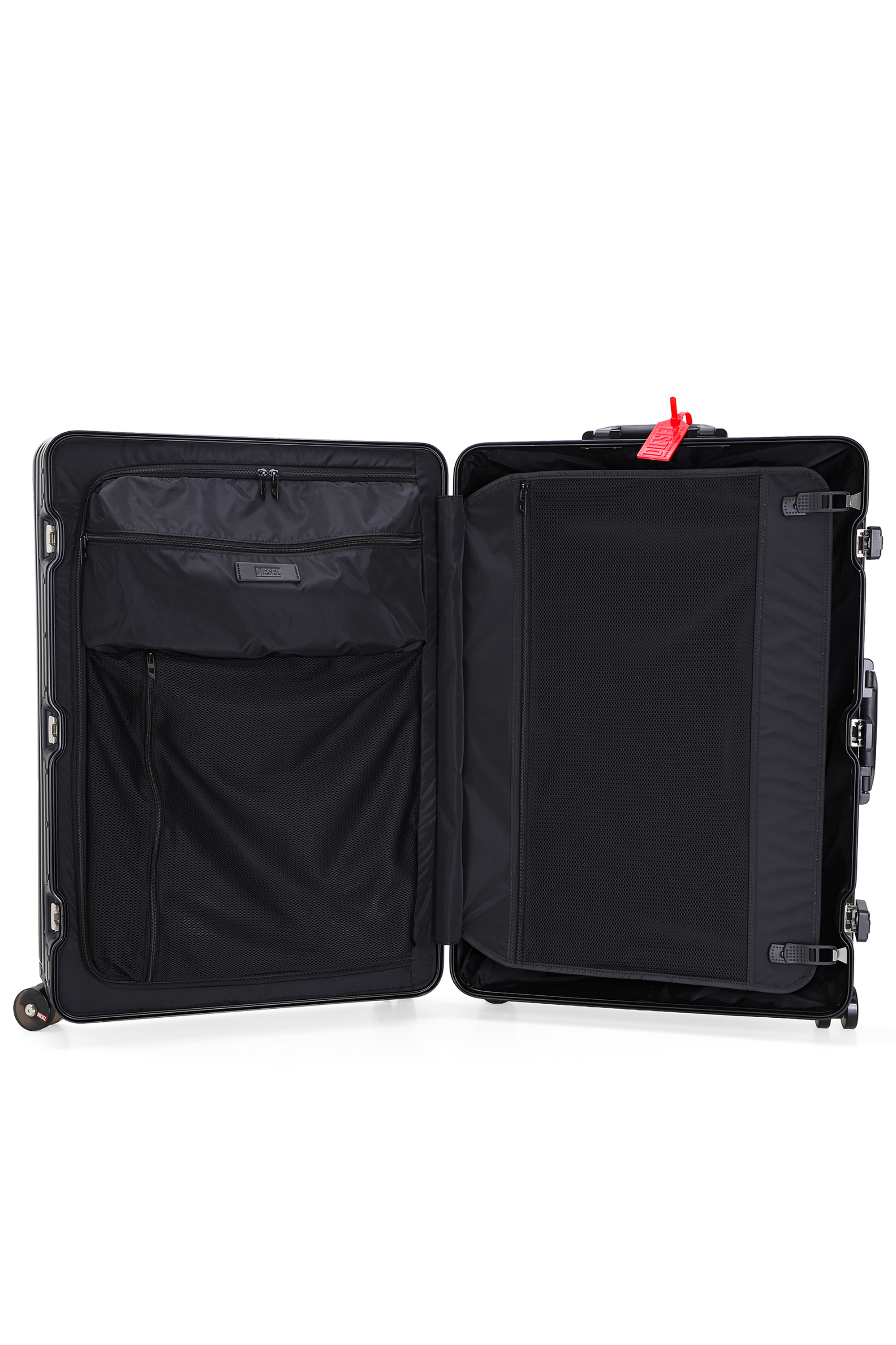 Diesel - DIESEL ALUMINUM TROLLEY- DSL002, Unisex's Aluminum suitcase size L in Black - 3