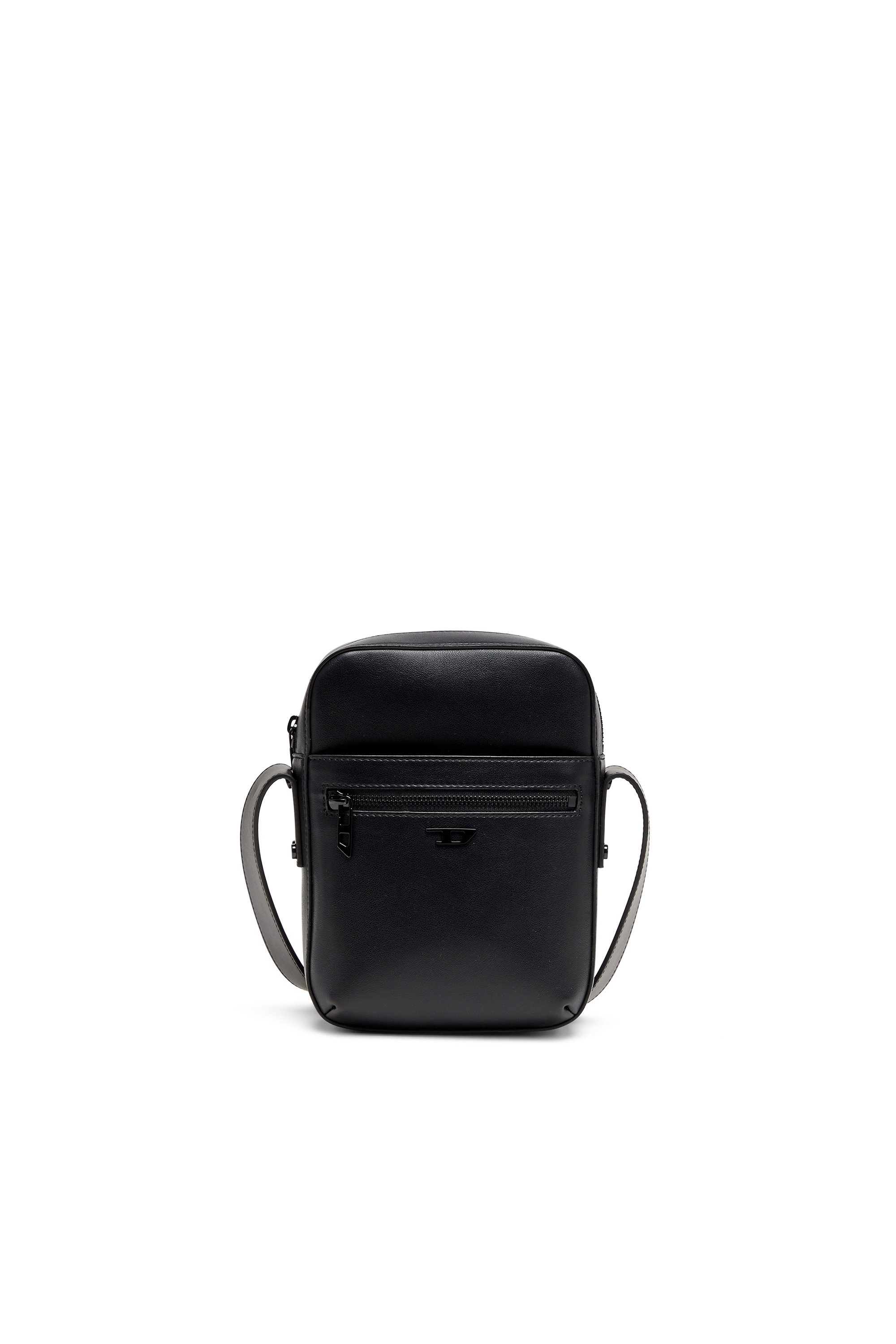 Diesel - RIVET-D CROSSBODY, Man's Rivet-D - Crossbody bag in PU with rivet details in Black - 1