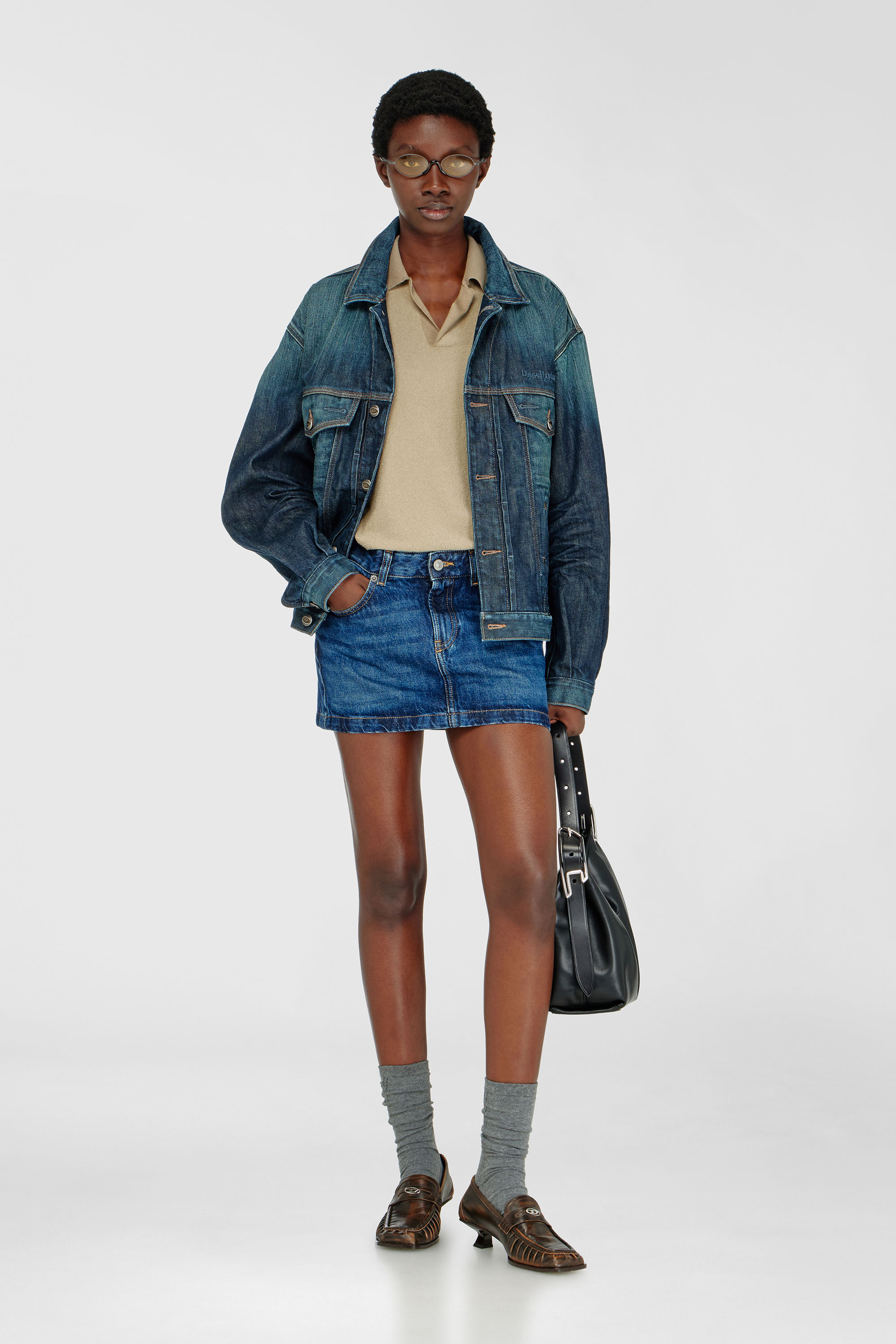 Miniskirt in denim