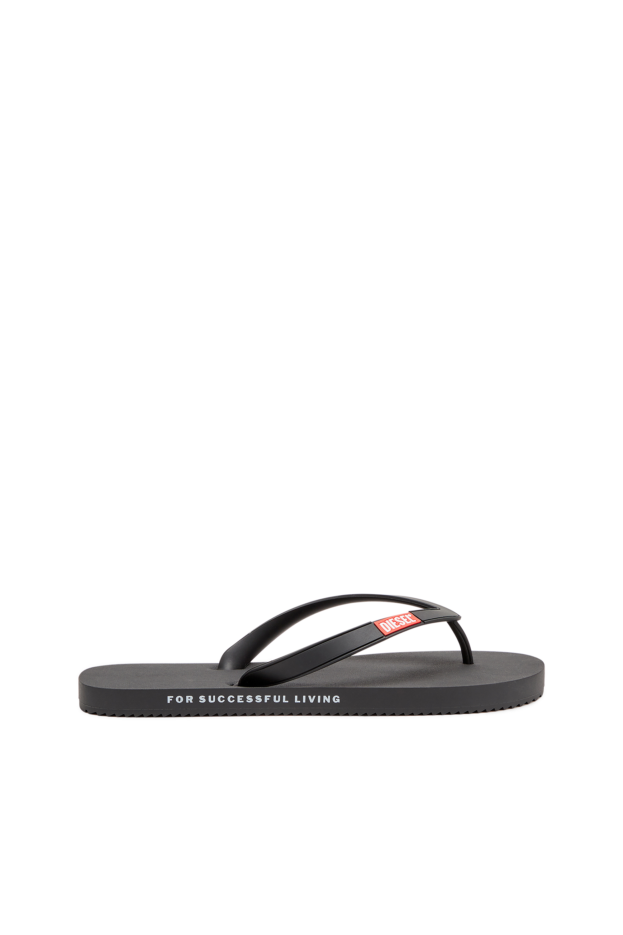 Diesel - SA-RIO, Man's Rubber flip-flops in Black - 1