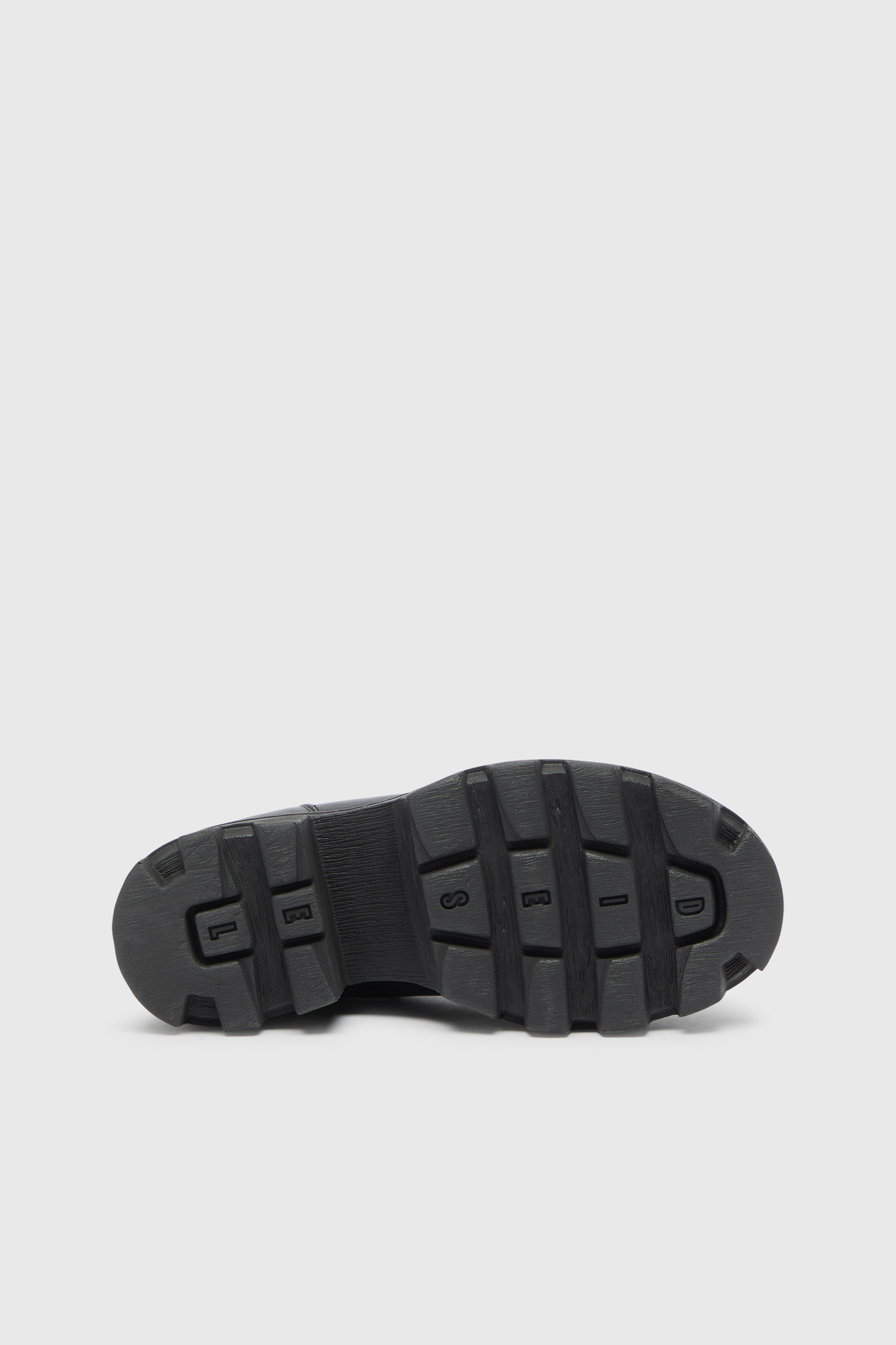 Diesel - D-HAMMER CHUNKY W, Woman's D-Hammer - Chelsea boots in leather with lug sole in Black - 5