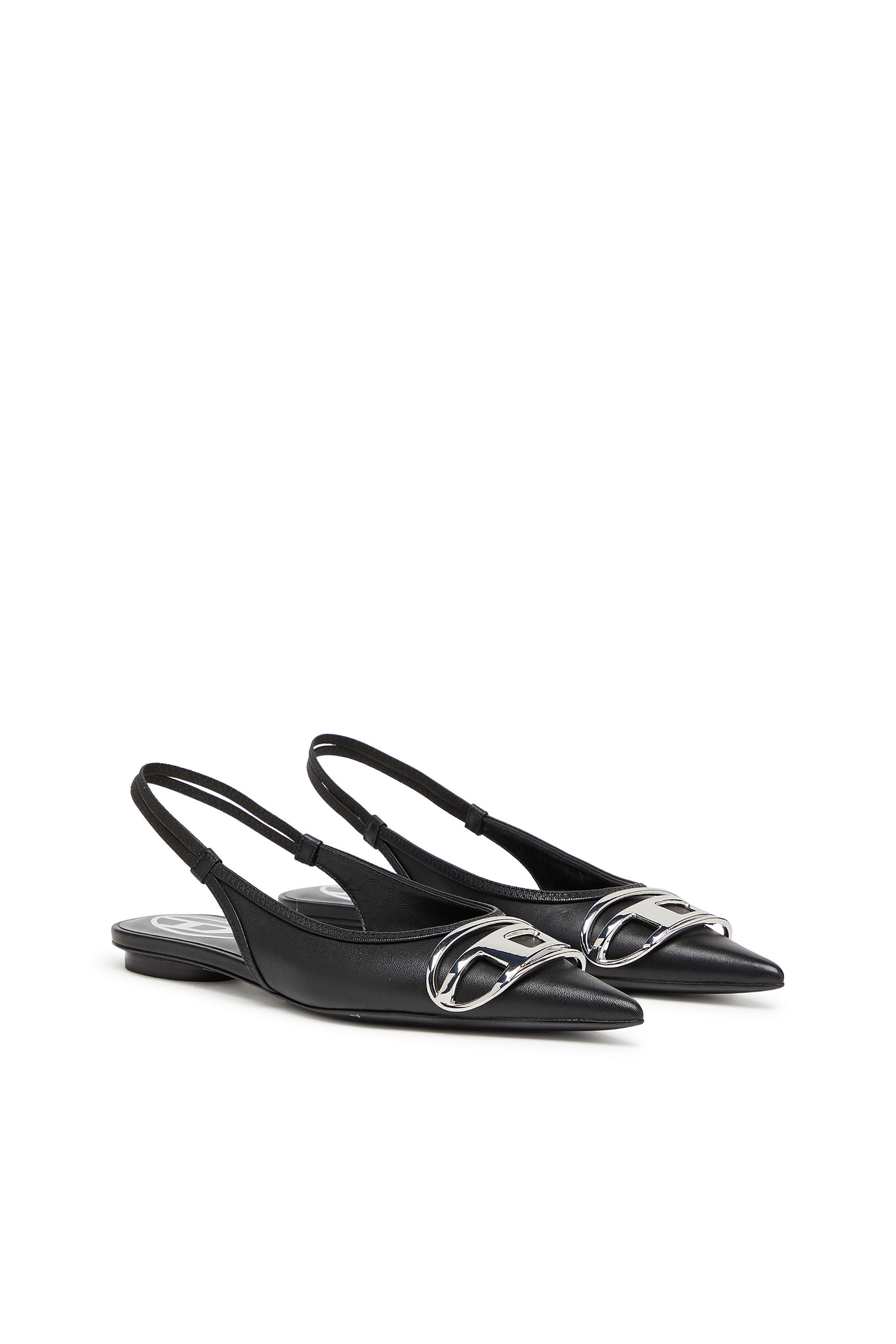 Diesel - D-VENUS SB BAL, Woman's D-Venus-Slingback flats in nappa leather in Black - 2