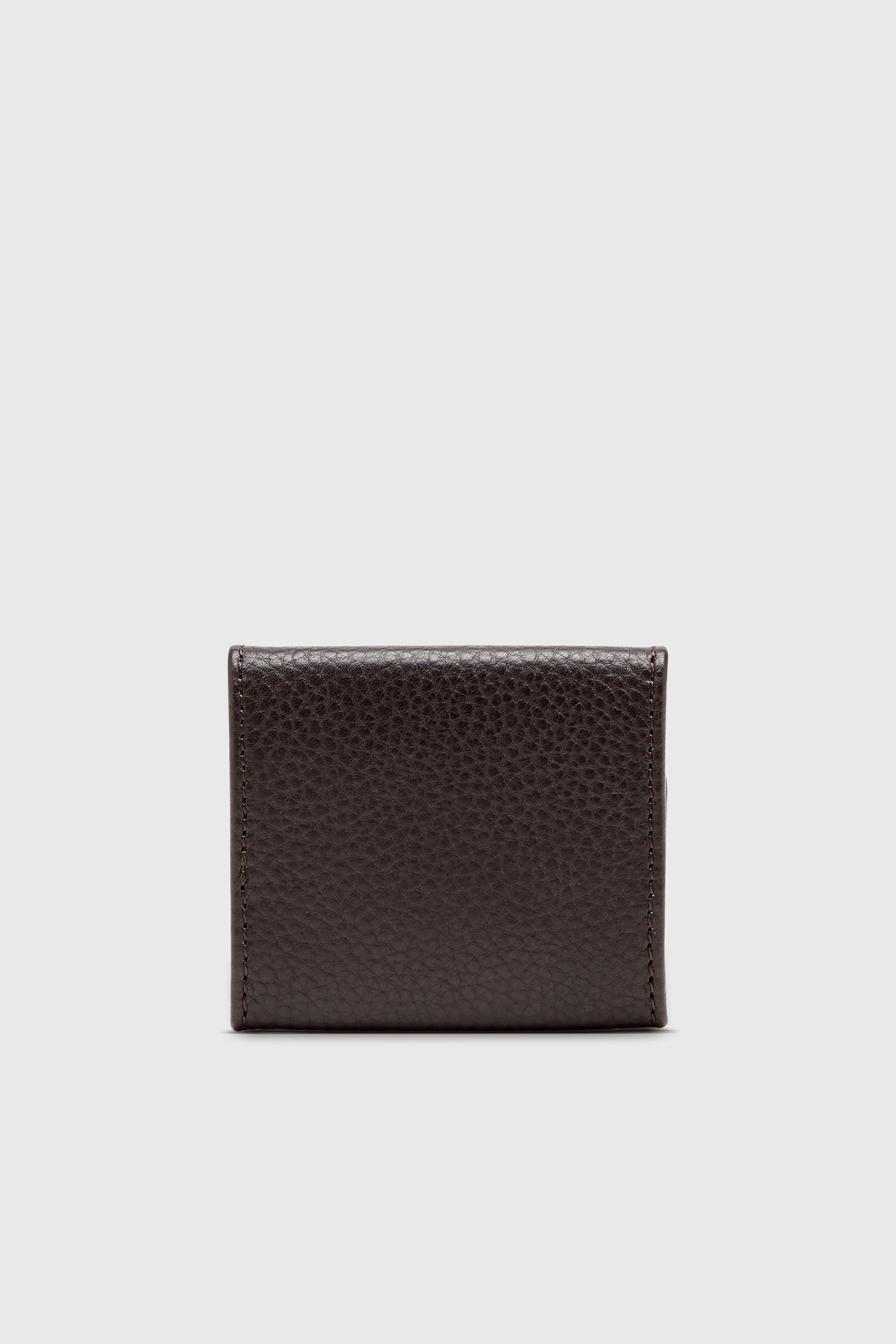 Diesel - HISSU EVO COIN CASE, Man's Coin purse in grainy leather in Dark Brown - 2
