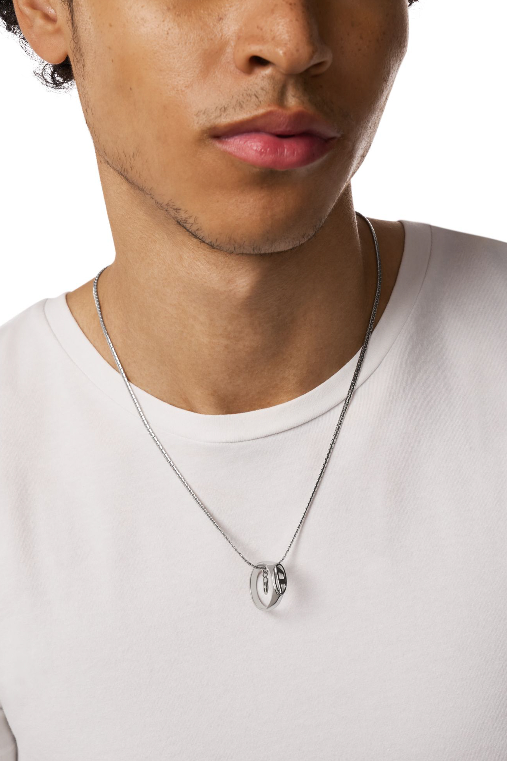 Diesel - DX1644040 JEWELLERY, Unisex's Stainless steel pendant necklace in Silver - 5