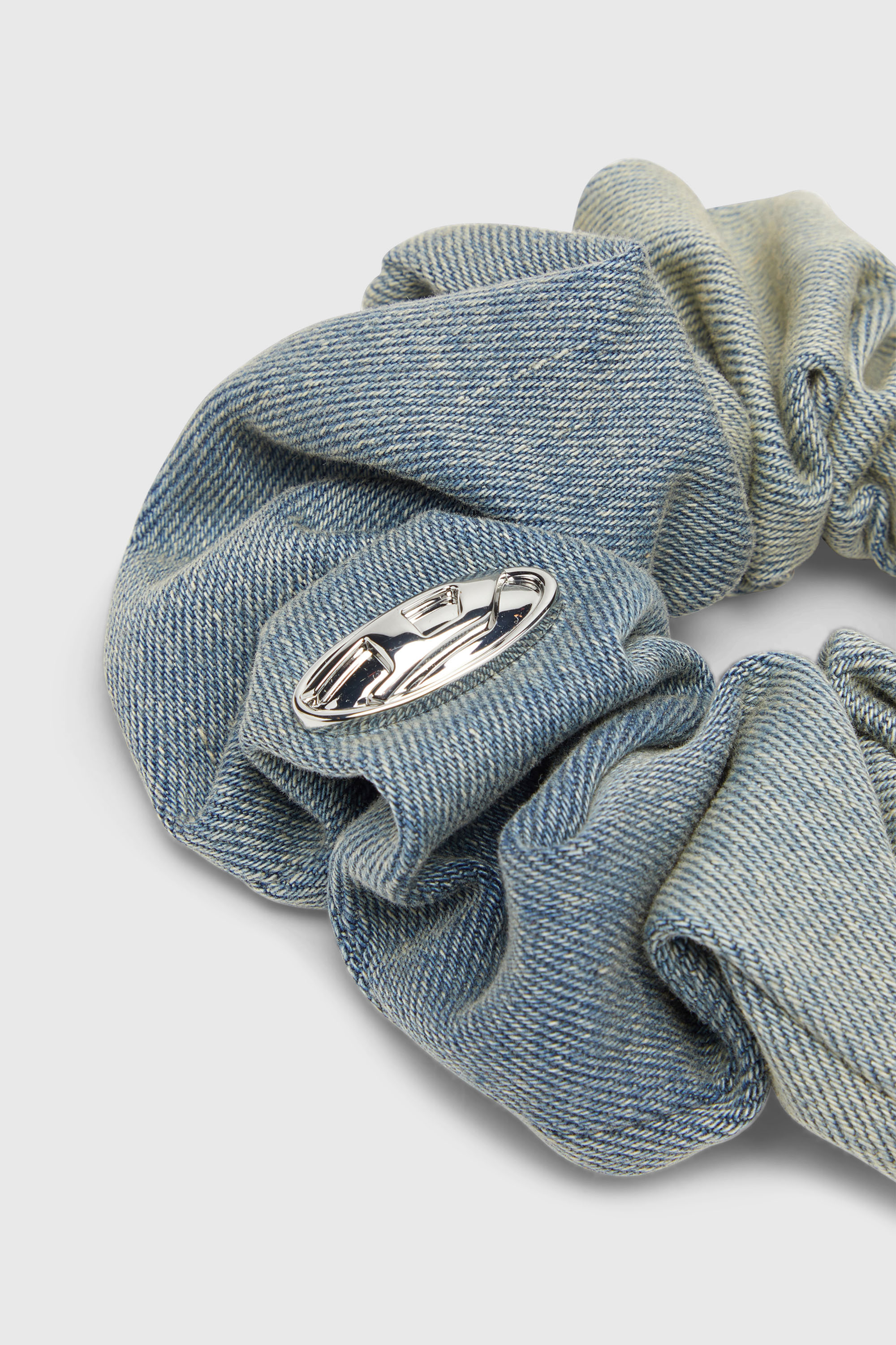 Diesel - BANGLE SCRUNCHIE, Woman's Scrunchie in solarised denim in Light Blue - 2