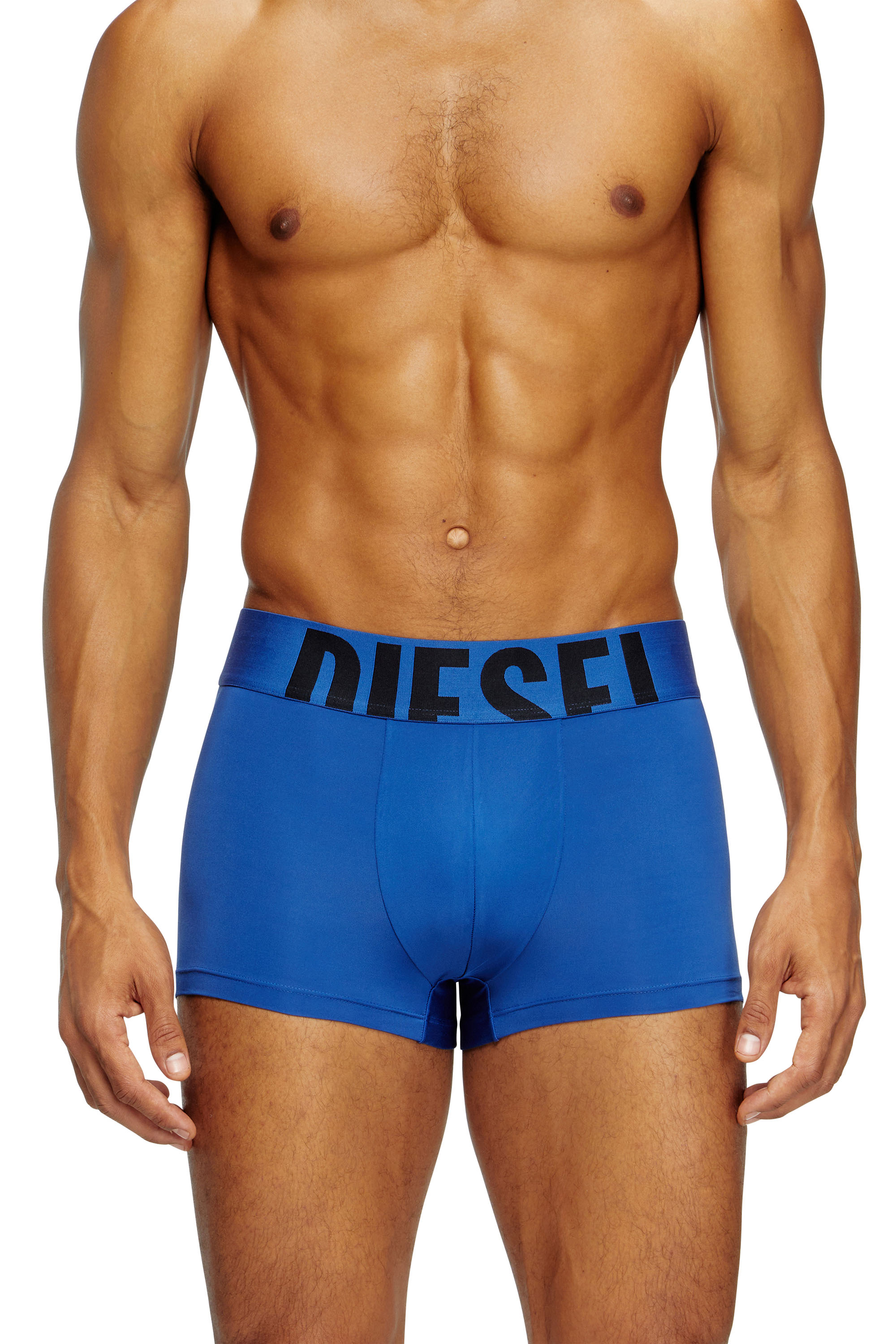 Diesel - DAMIEN-D-POP-55, Man's Boxer briefs with cut-off logo in Blue - 1