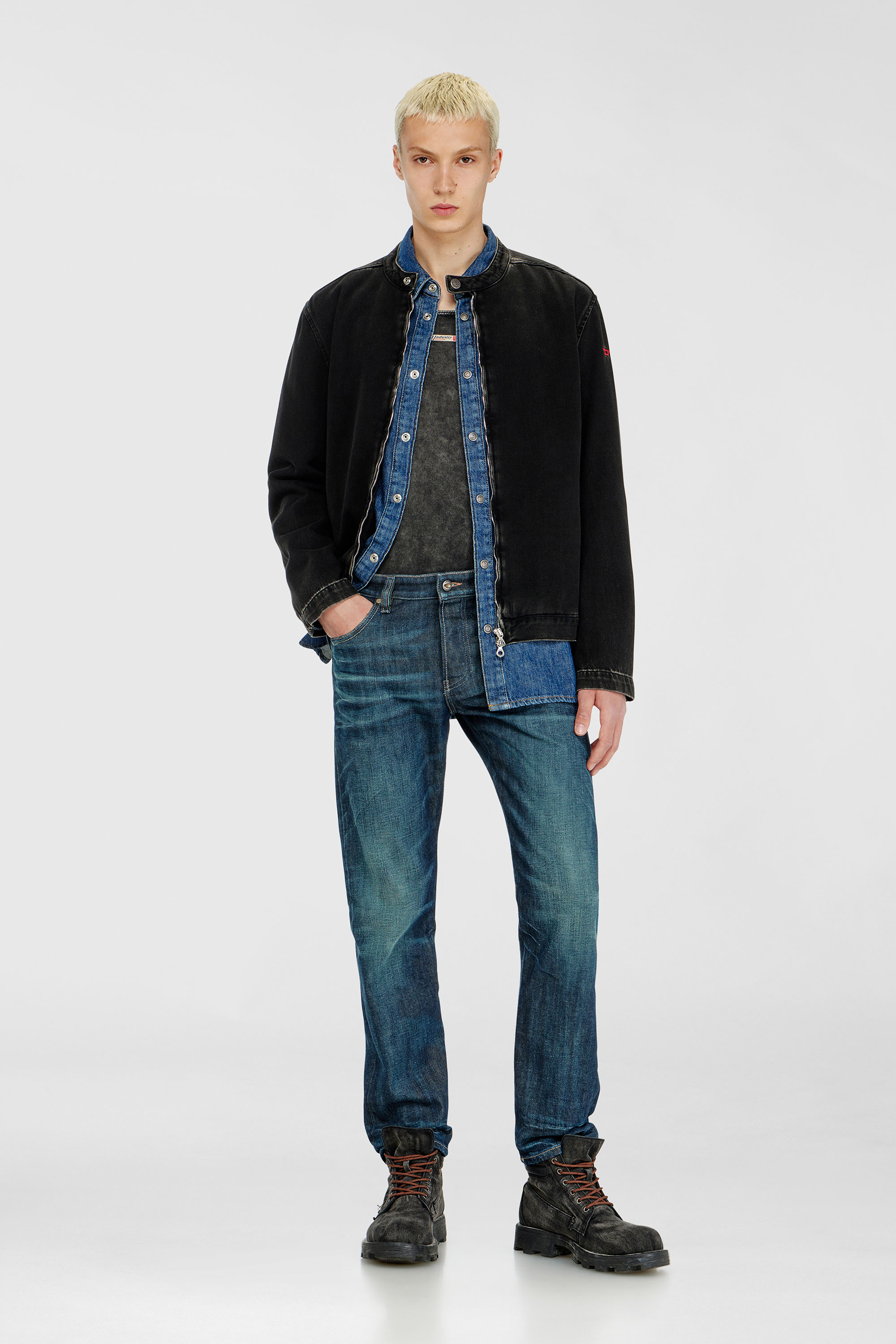 Diesel - Man's Slim Jeans 1993 D-Vyl 09Q04, Dark Blue - 1