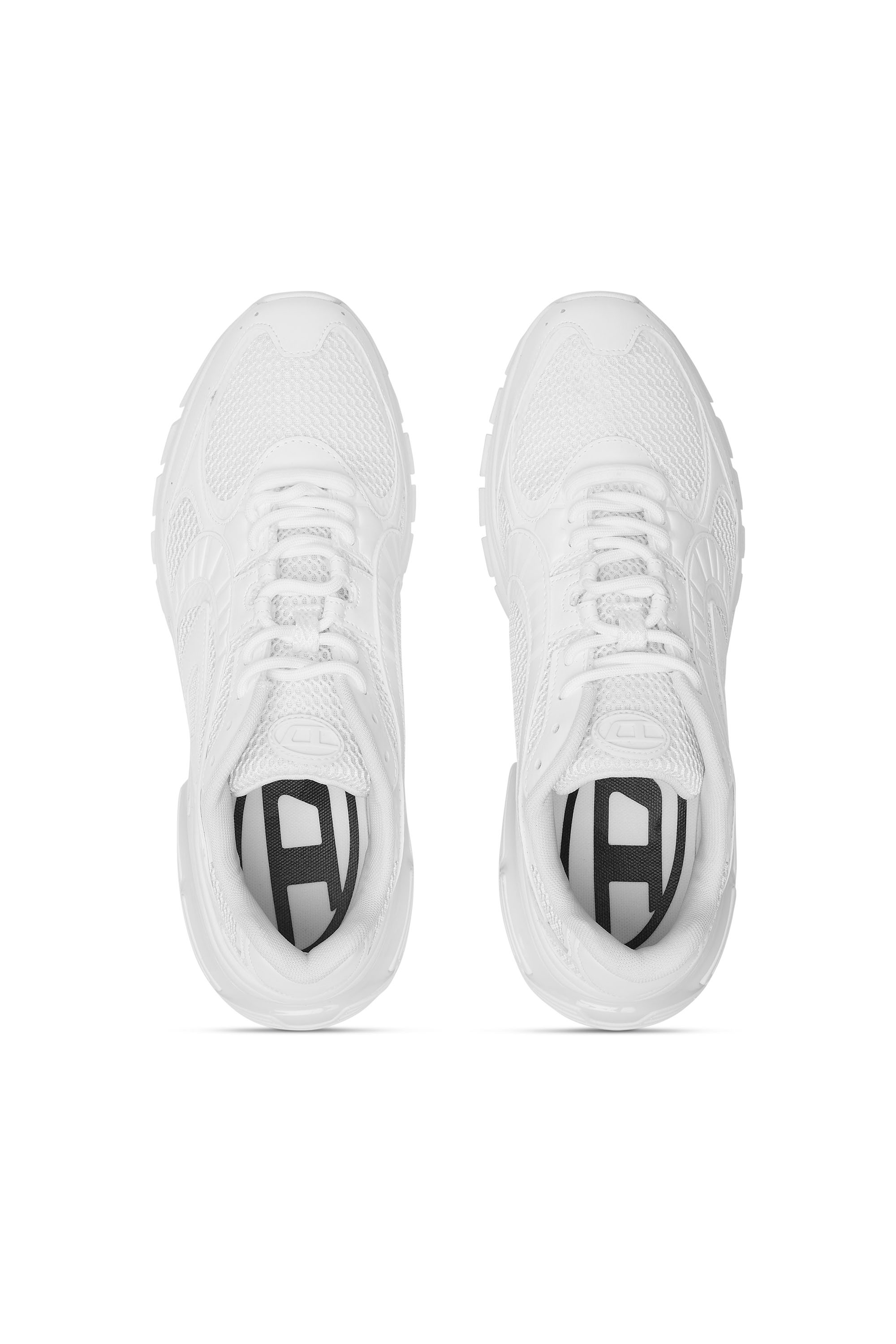 Diesel - S-PRO-V-DENSE LOW W, Woman's S-Pro-V-Dense-Monochrome mesh sneakers with Oval D logo in White - 4