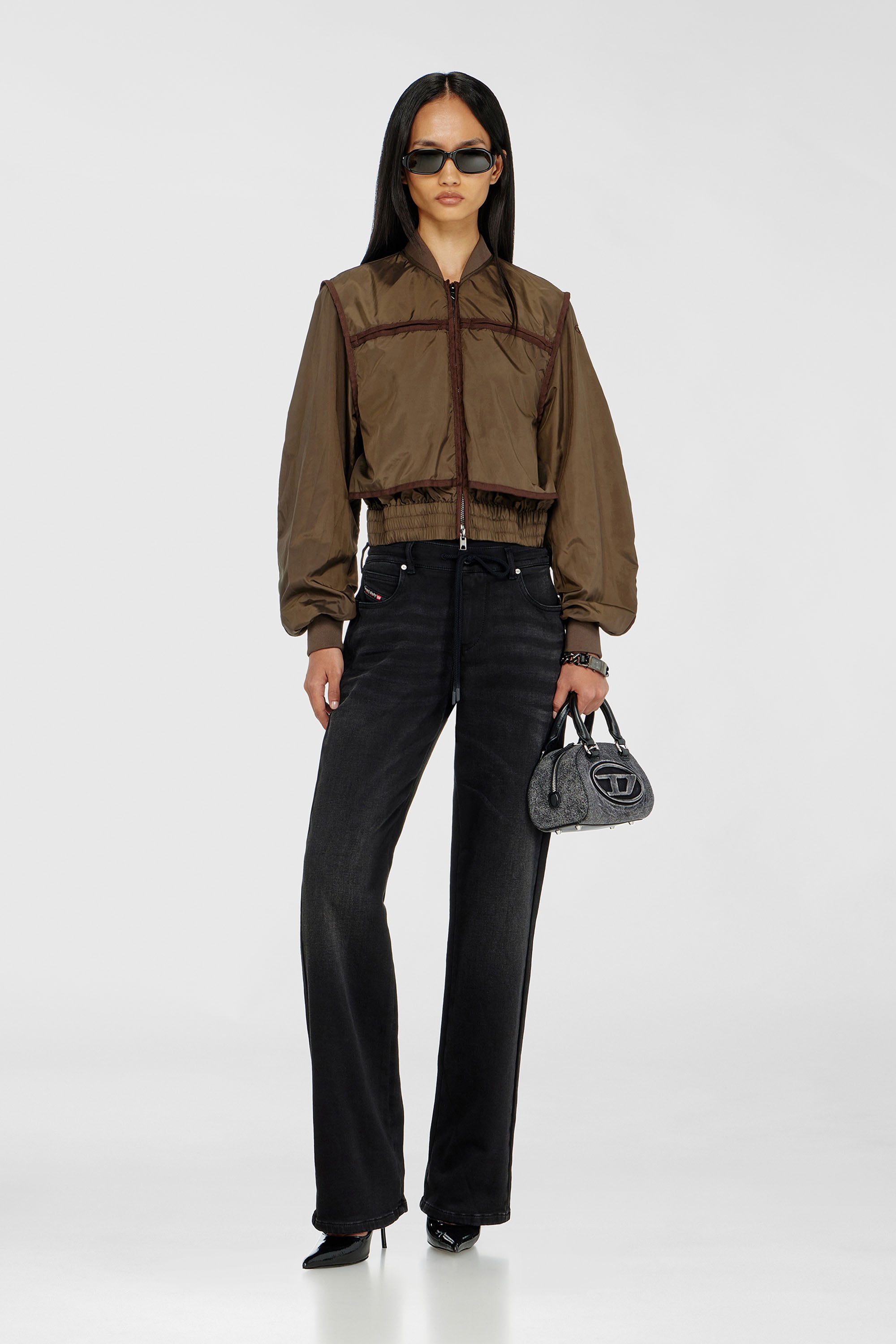 Diesel - Woman's Regular 2071 D-Meel Joggjeans&reg; 09P90, Black/Dark grey - 1
